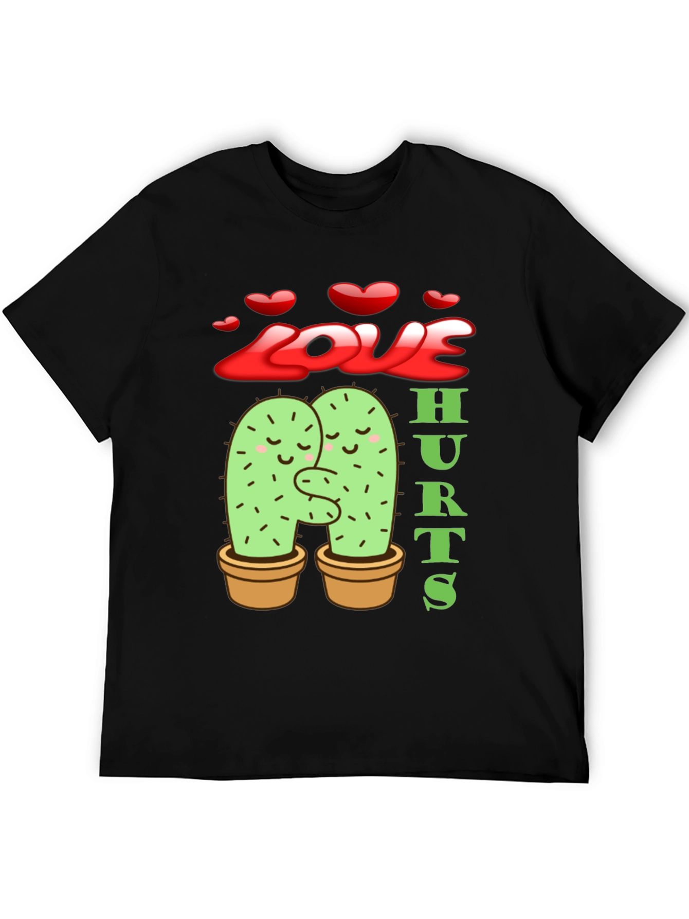 Love Hurts Cactus Graphic T-Shirt
