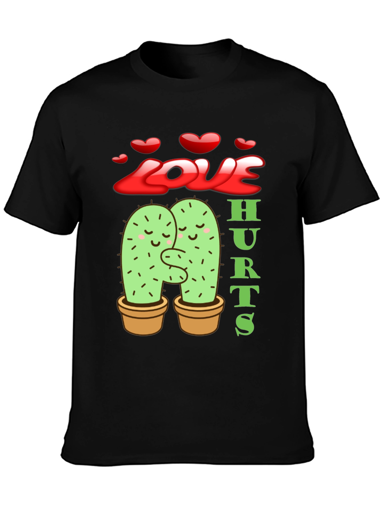 Love Hurts Cactus Graphic T-Shirt