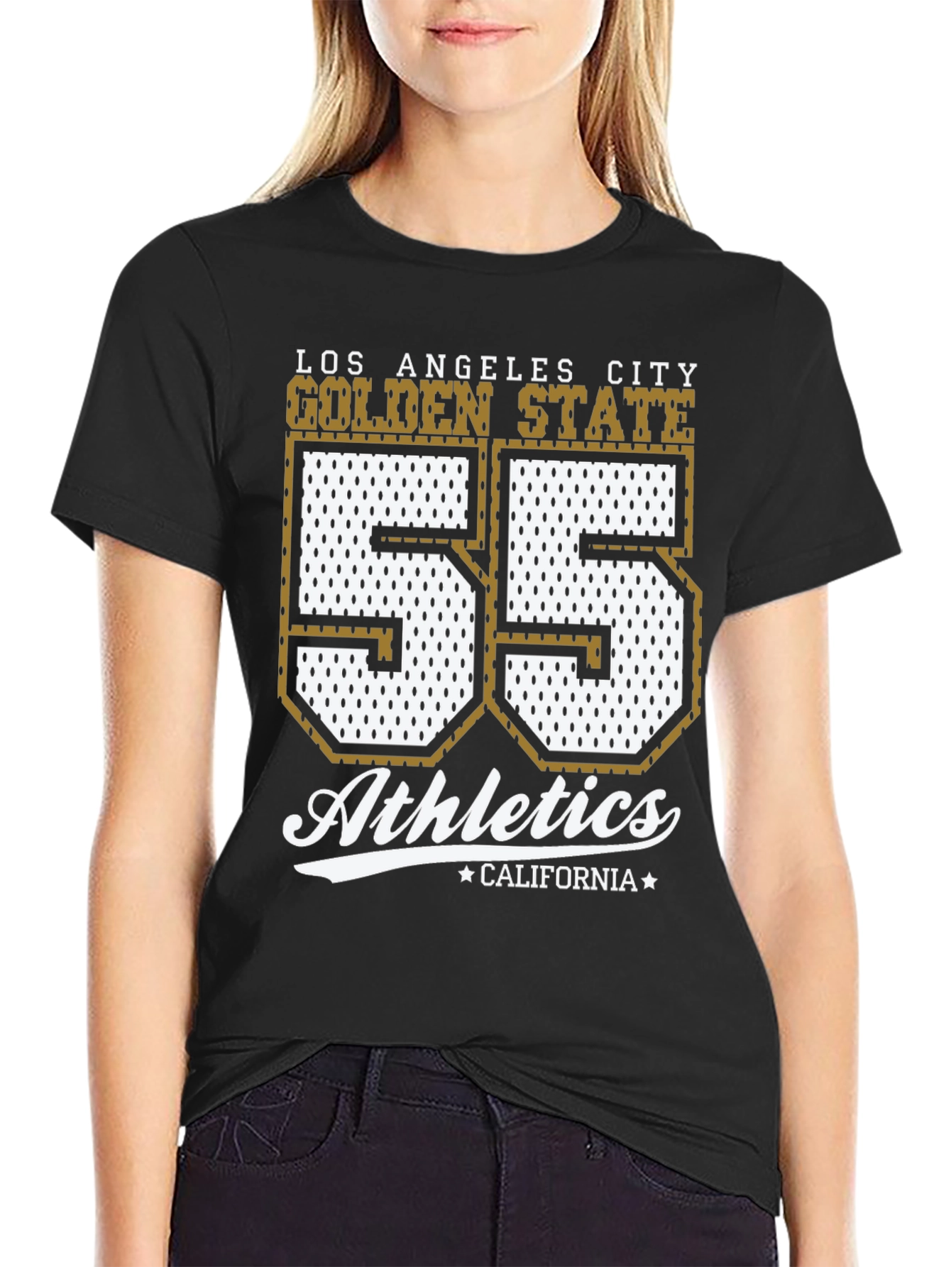 Golden State Athletics Tee - Number 55 Black T-Shirt