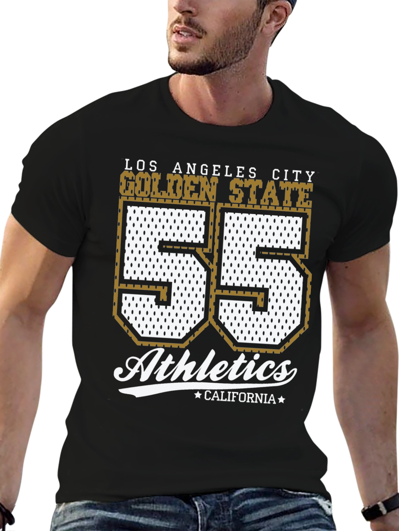 Golden State Athletics Tee - Number 55 Black T-Shirt