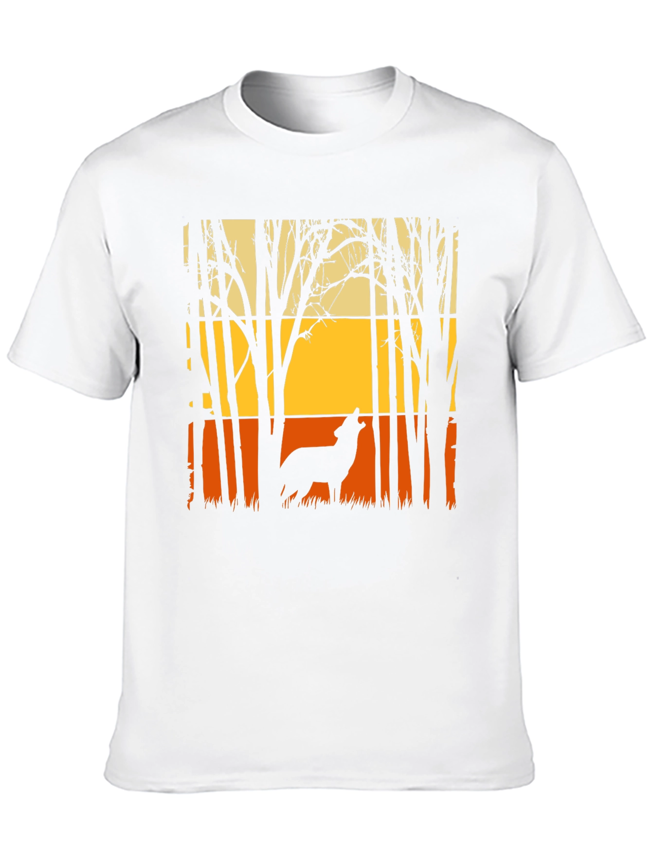 Wolf Silhouette T-Shirt - Nature Inspired Graphic Tee