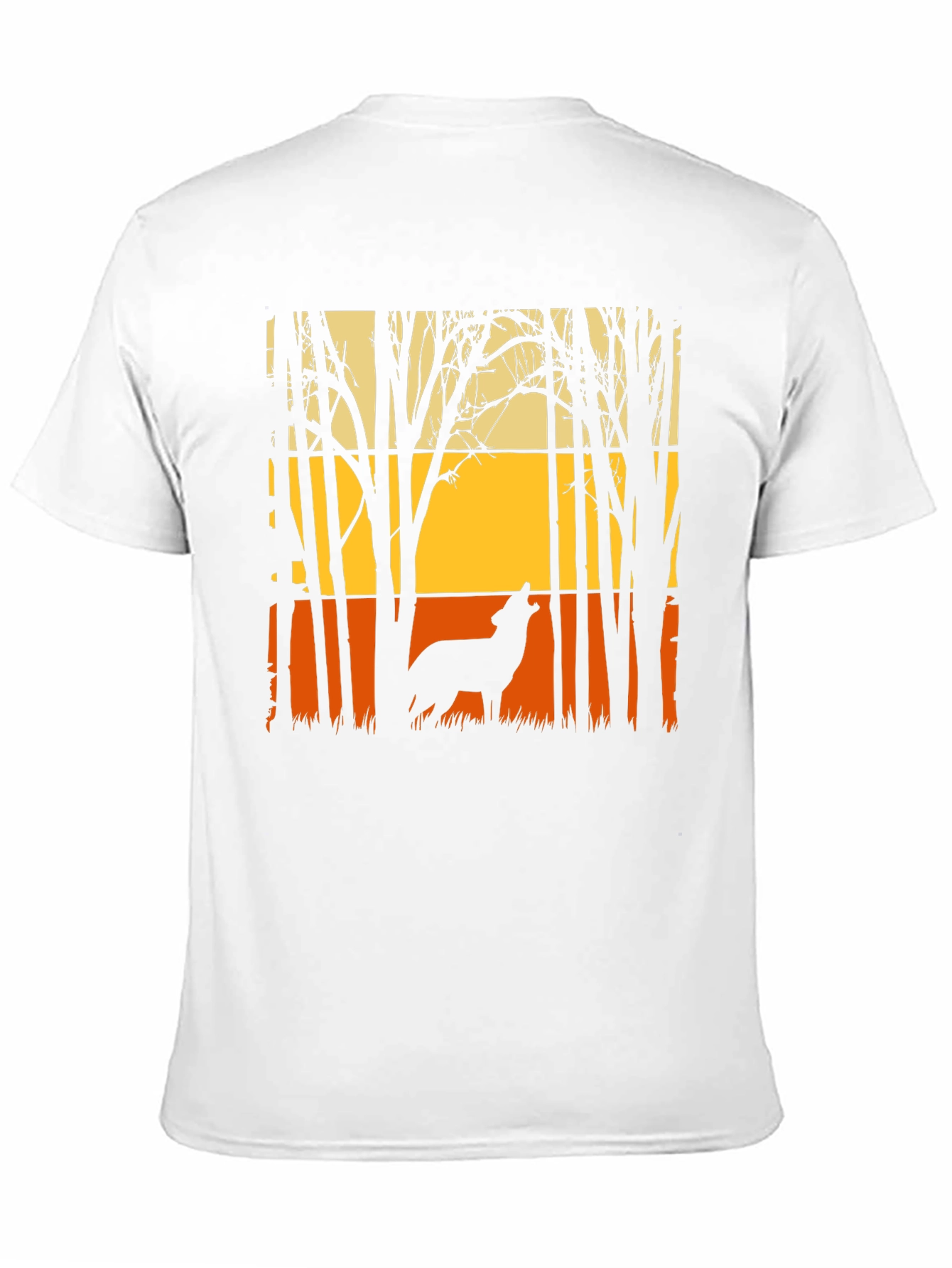 Wolf Silhouette T-Shirt - Nature Inspired Graphic Tee