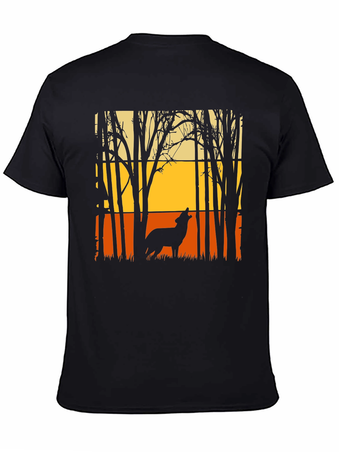 Wolf Silhouette T-Shirt - Nature Inspired Graphic Tee