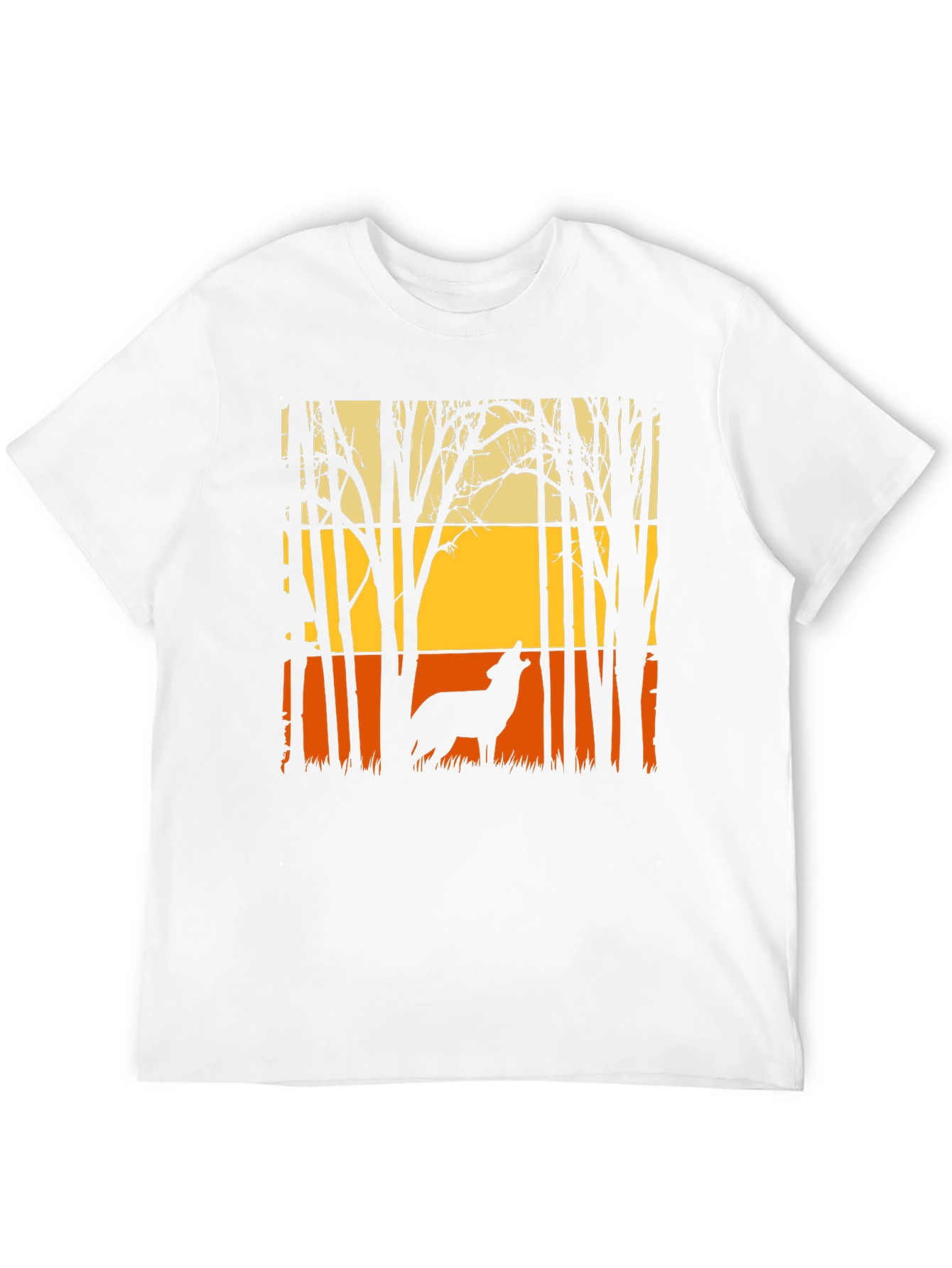 Wolf Silhouette T-Shirt - Nature Inspired Graphic Tee
