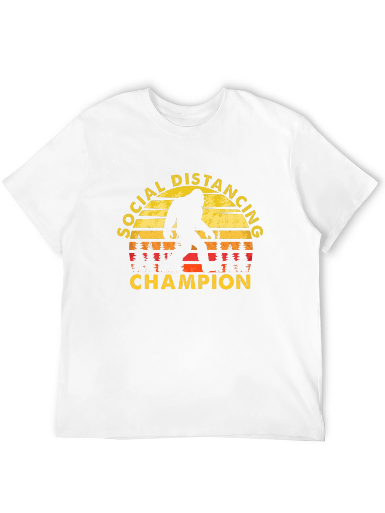Social Distancing Champion Bigfoot T-Shirt