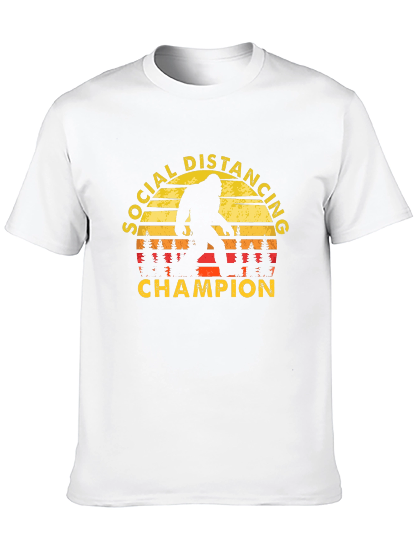 Social Distancing Champion Bigfoot T-Shirt