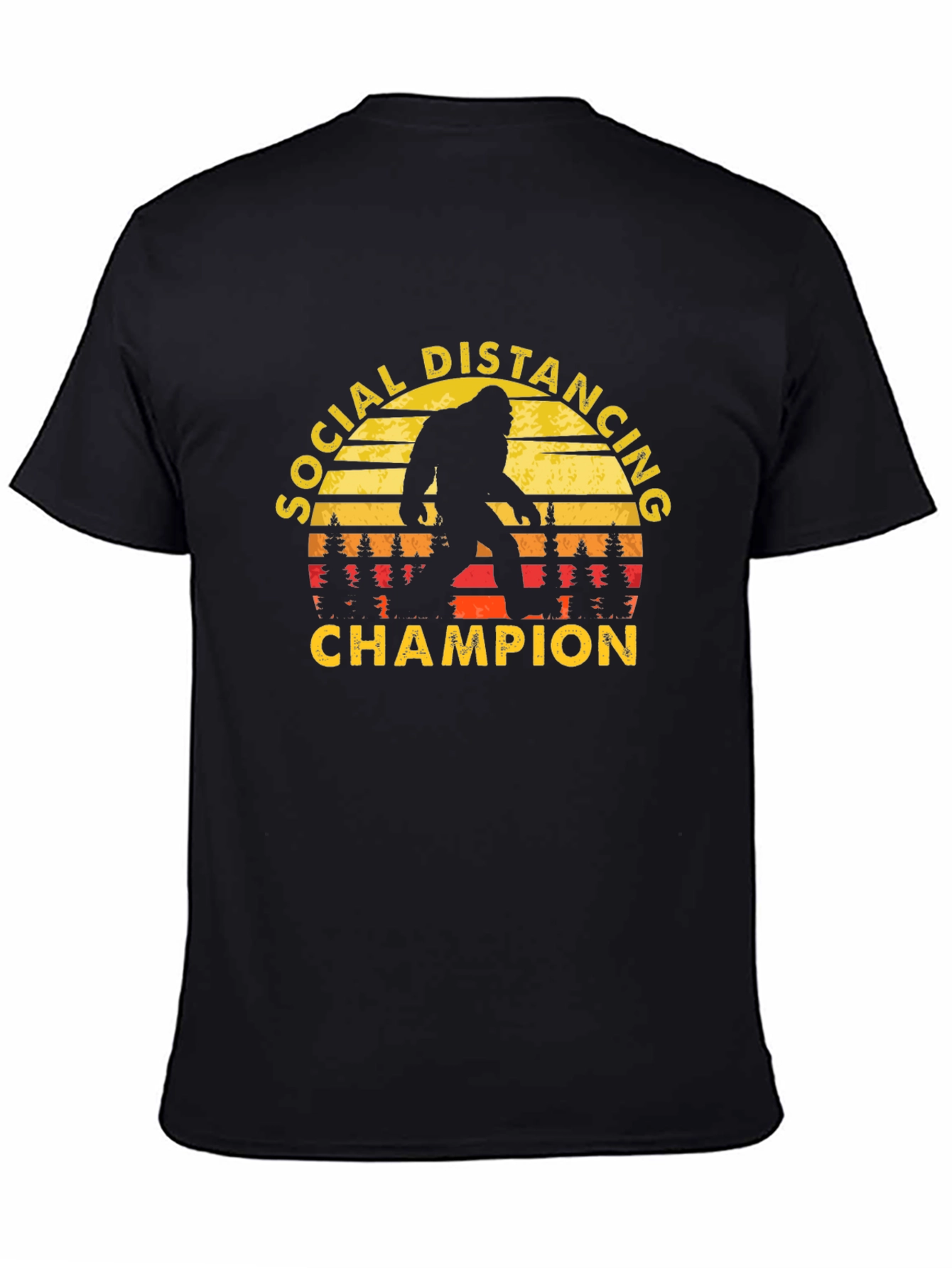 Social Distancing Champion Bigfoot T-Shirt
