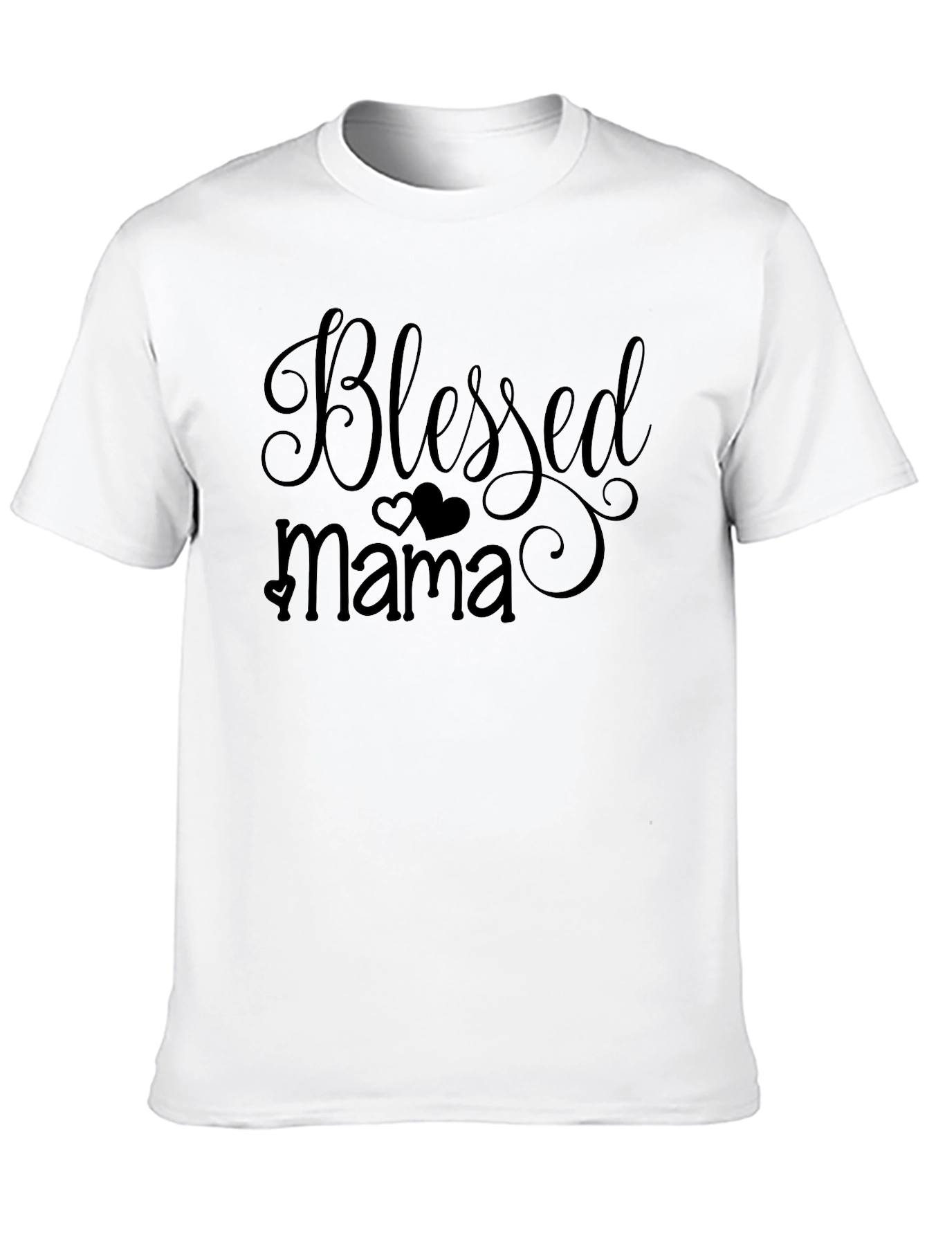 Blessed Mama Graphic T-Shirt - Black