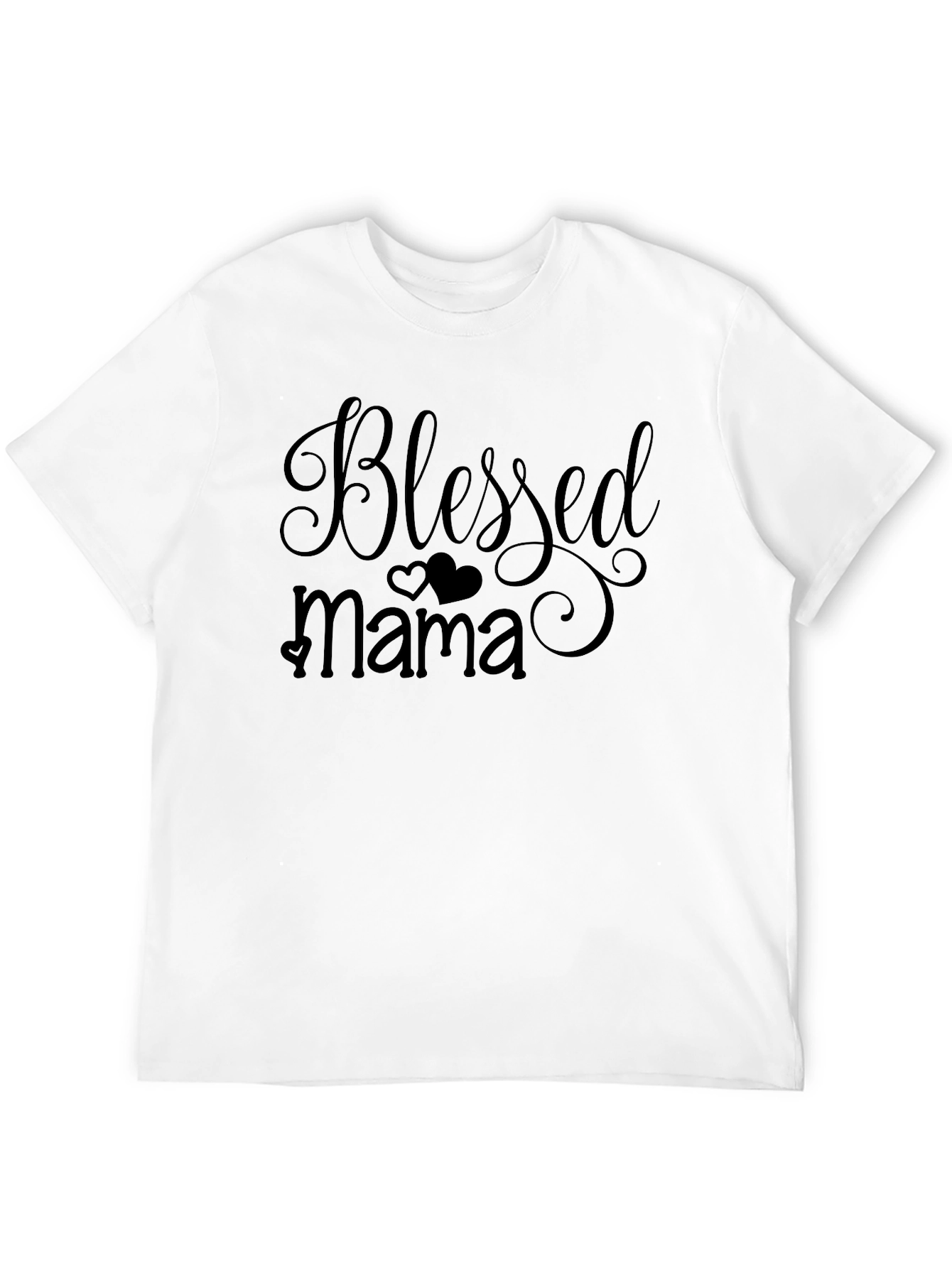 Blessed Mama Graphic T-Shirt - Black