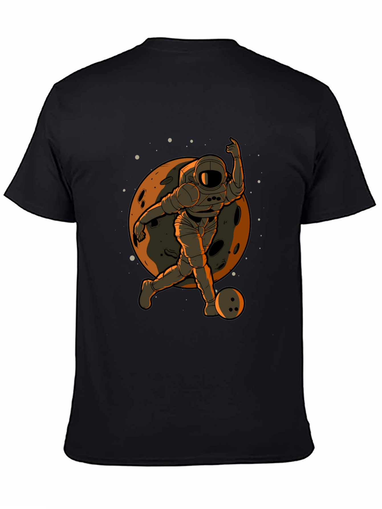 Astronaut Bowling T-Shirt - Space Themed Apparel