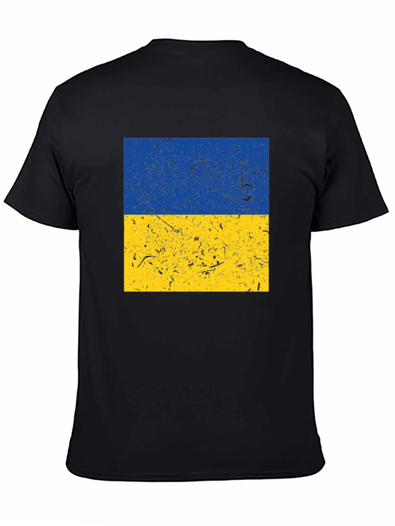 Ukraine Flag T-Shirt Distressed Design Soft Cotton Tee