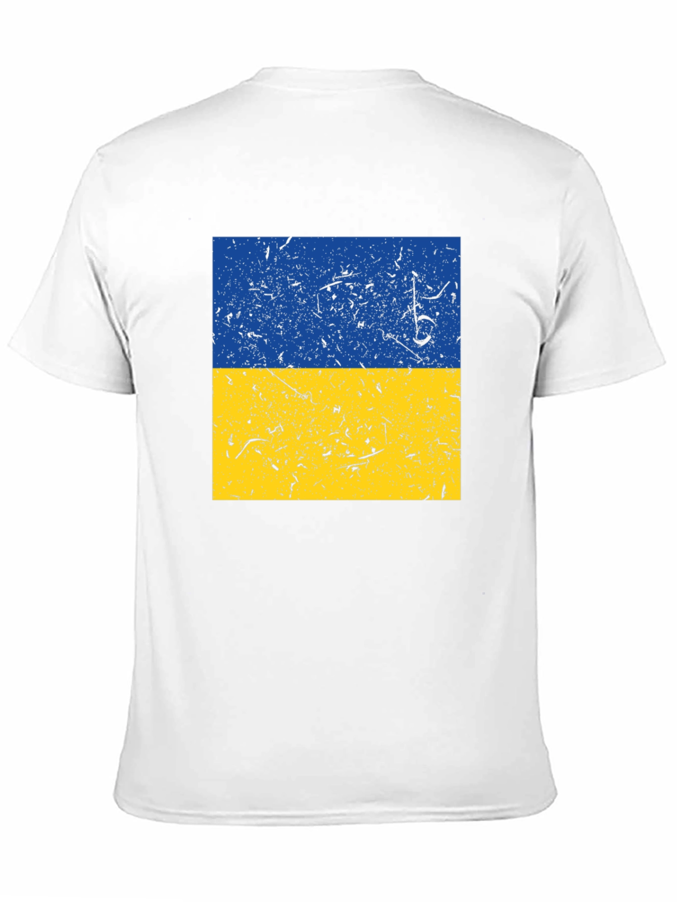 Ukraine Flag T-Shirt Distressed Design Soft Cotton Tee