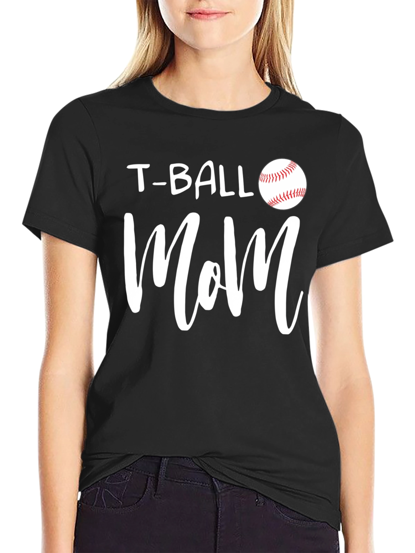 T-Ball Mom Graphic Tee - Baseball Lover Shirt