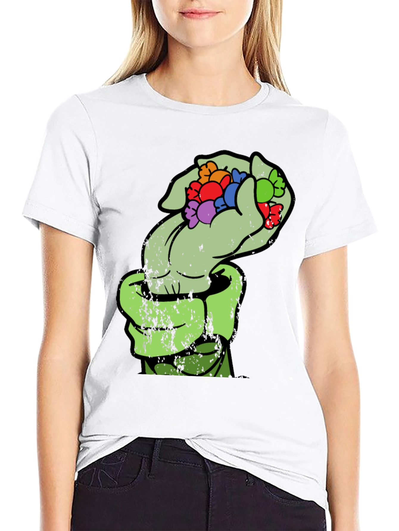 Halloween Candy Monster Hand T-Shirt
