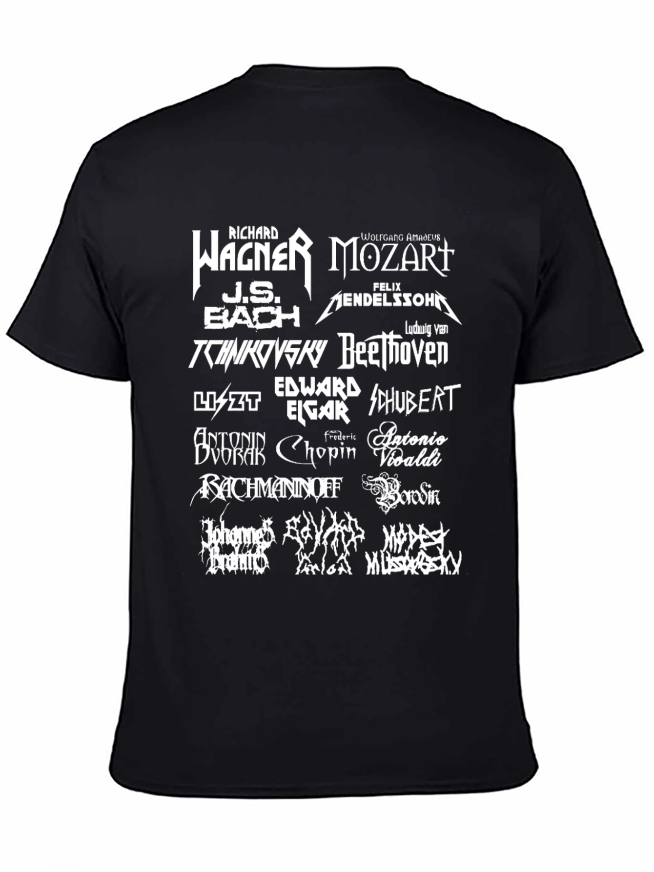 Composer Names T-Shirt - Music Lover Tee