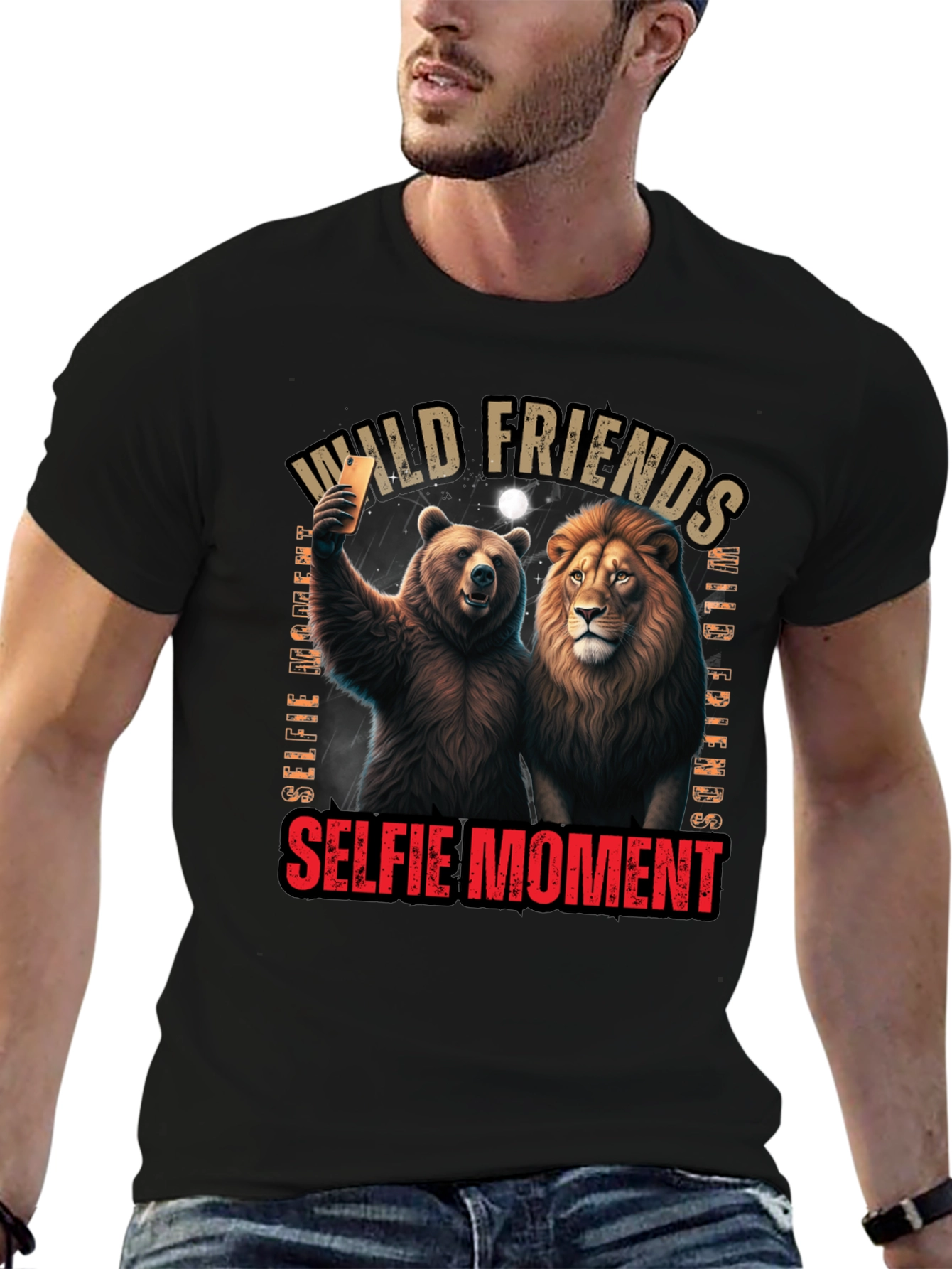 Wild Friends Selfie Graphic Tee