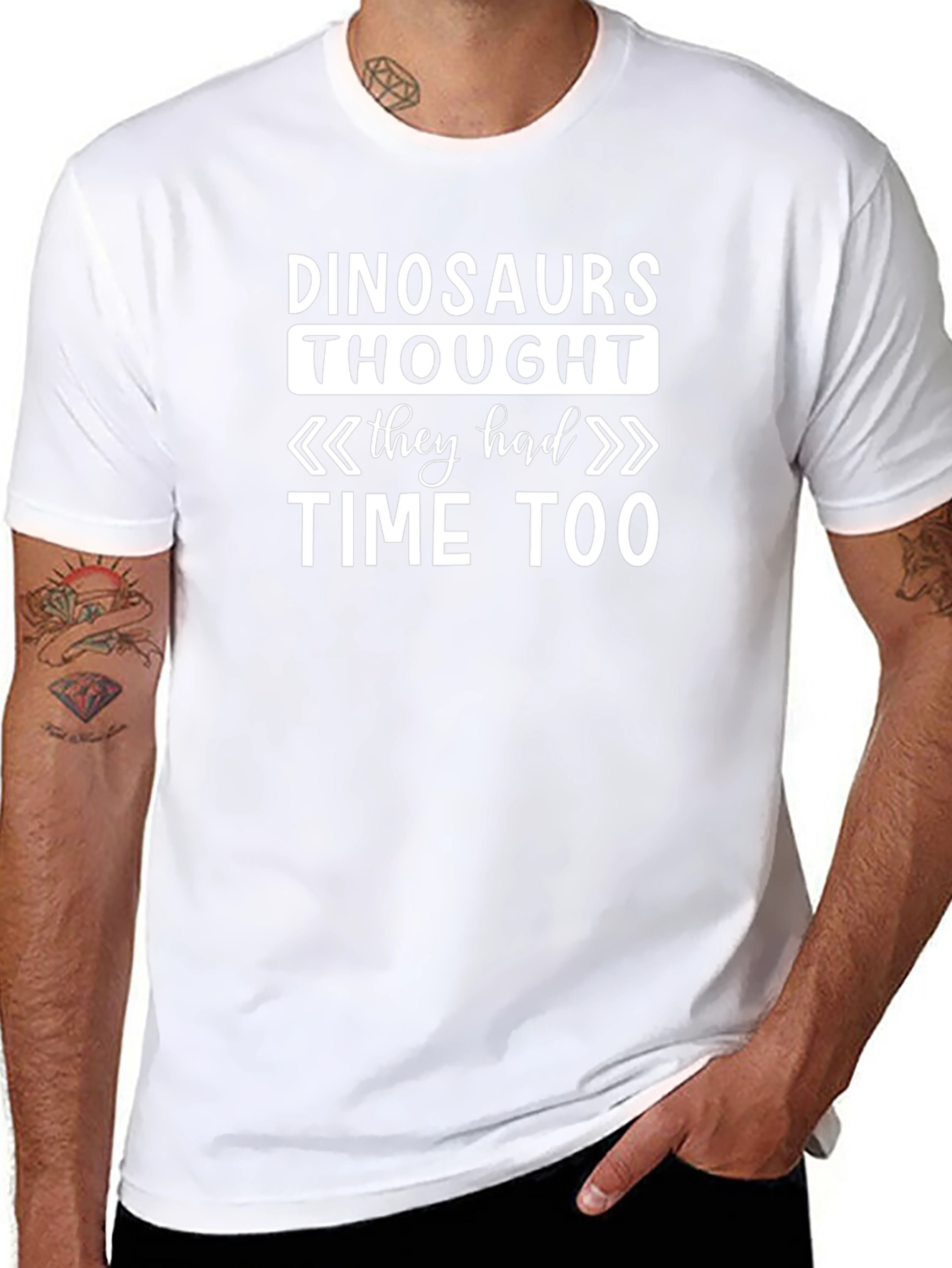 Dinosaurs Thought They Had Time Too Graphic Tee