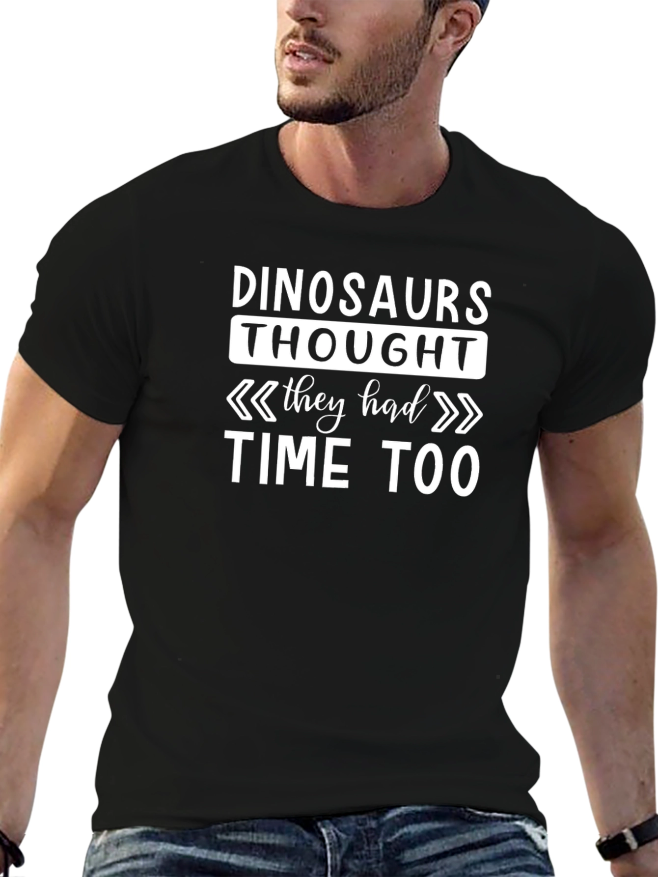 Dinosaurs Thought They Had Time Too Graphic Tee