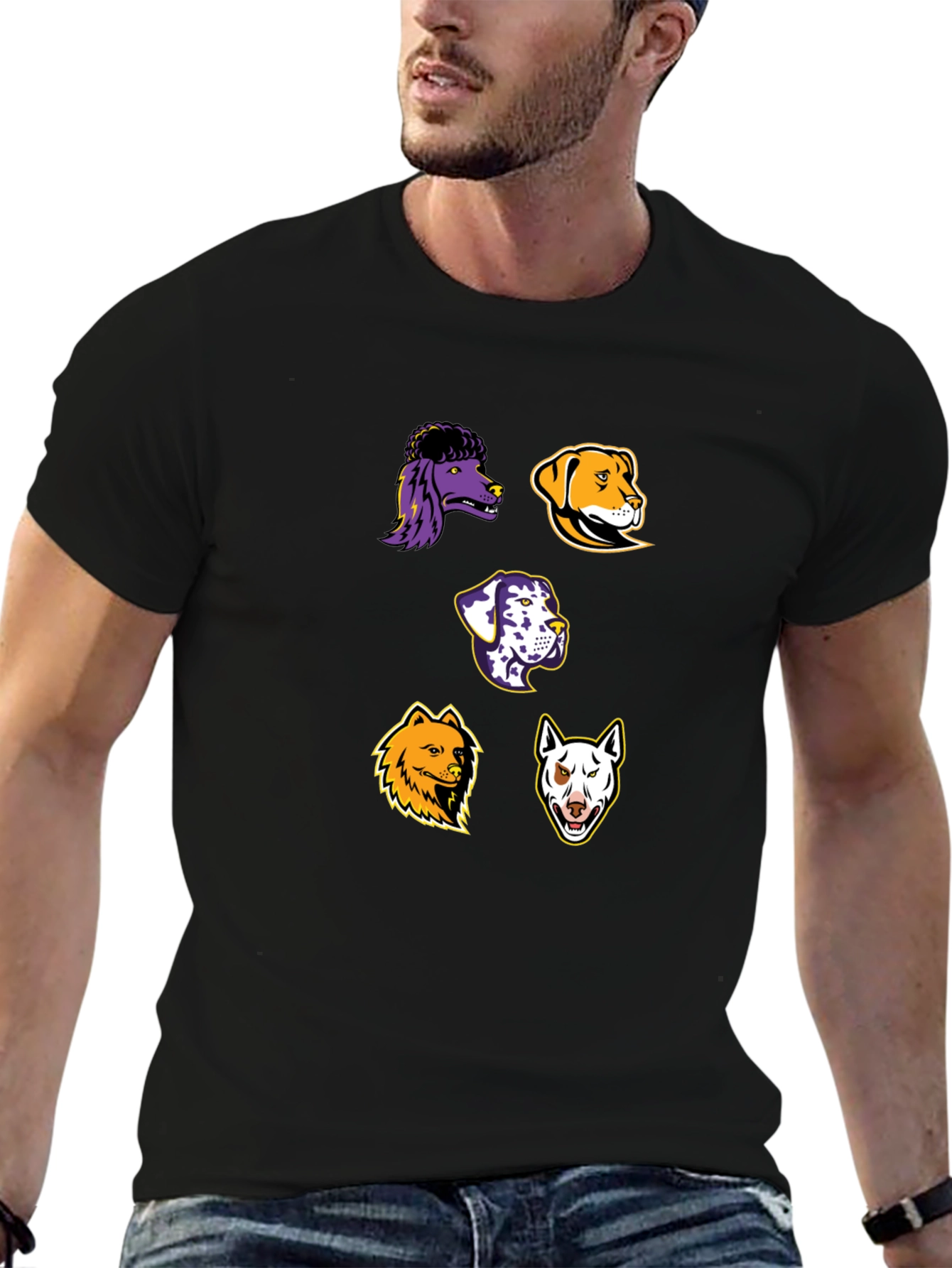 Dog Breed Graphic Print T-Shirt