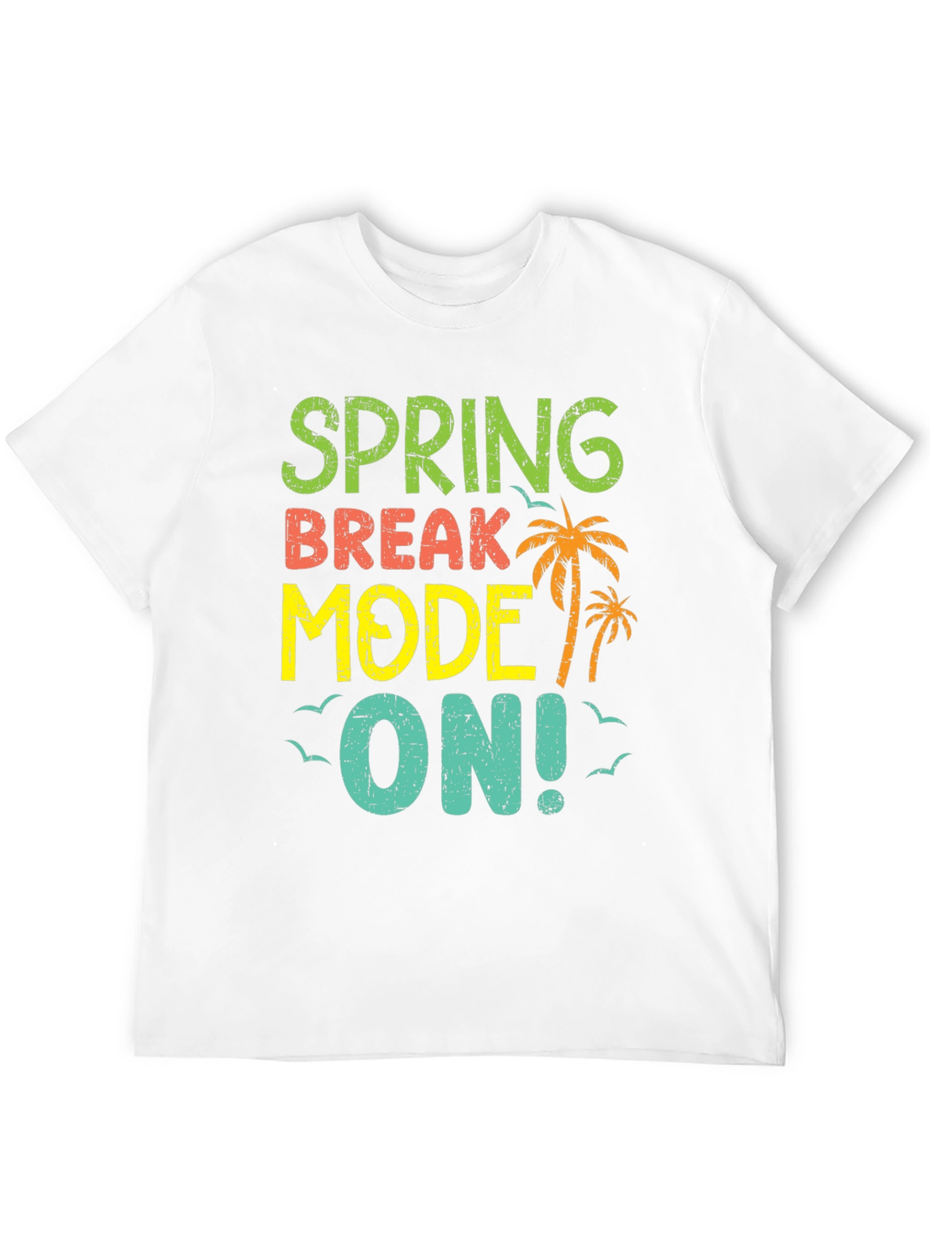 Spring Break Mode On Black T-Shirt