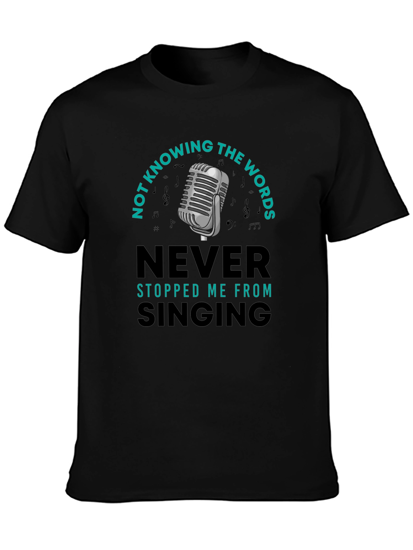 Funny Singing T-Shirt - Not Knowing the Words