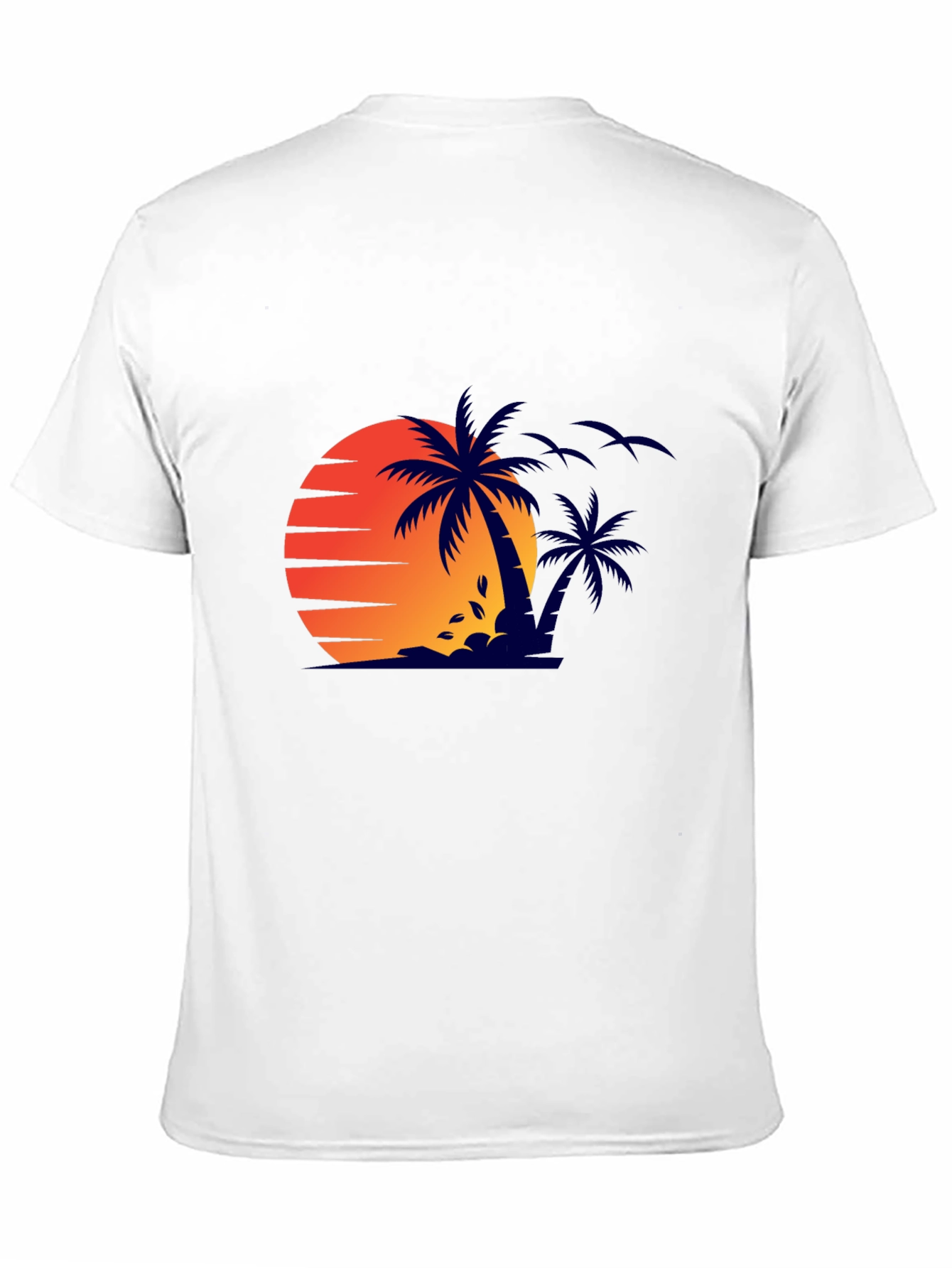 Sunset Palm Tree Graphic Tee - Stylish Summer Shirt