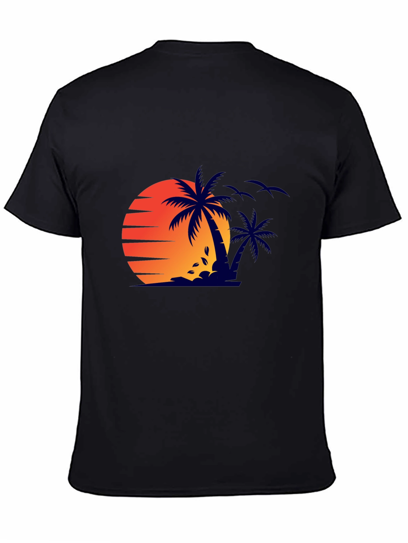 Sunset Palm Tree Graphic Tee - Stylish Summer Shirt