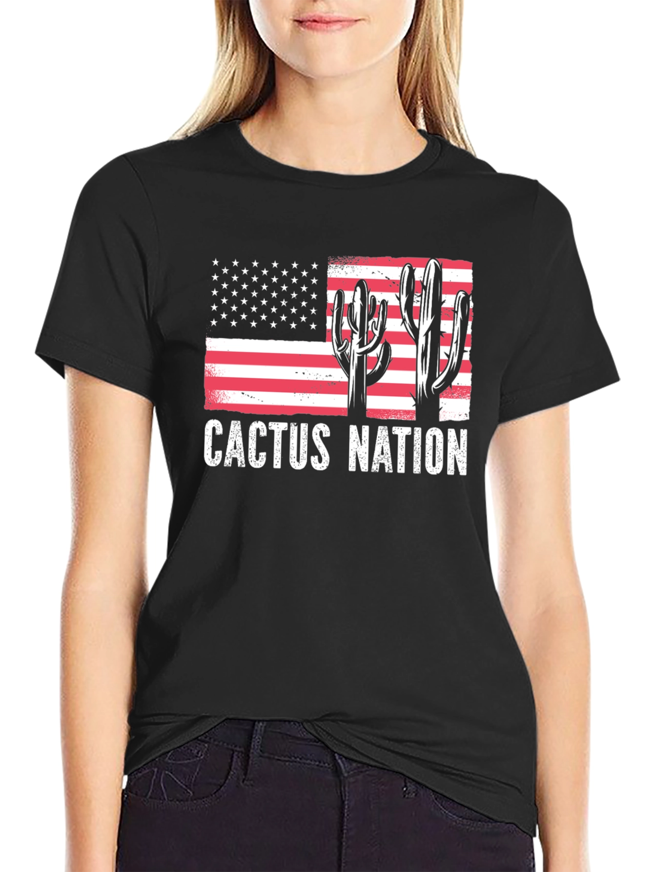Cactus Nation Flag Graphic Tee