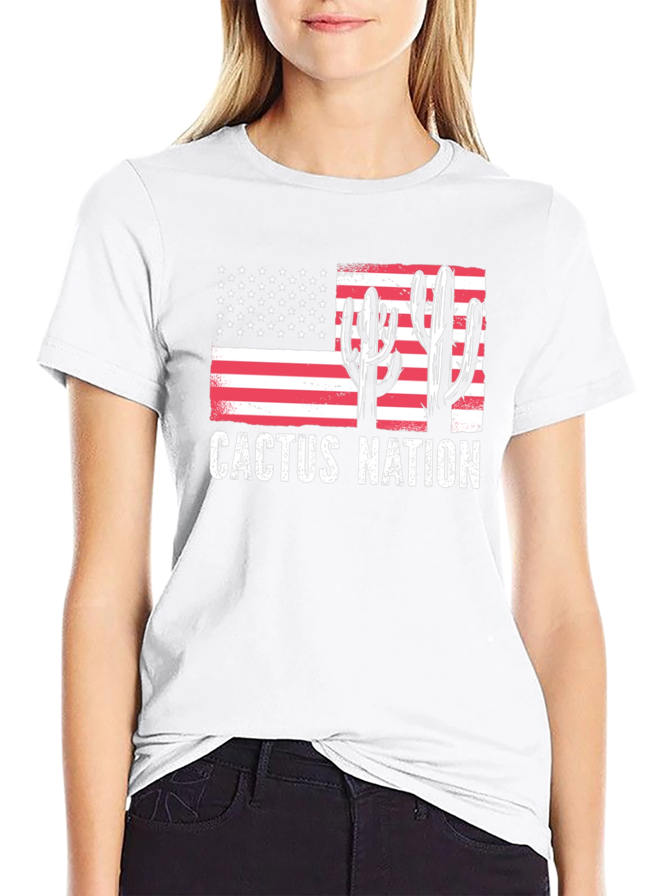Cactus Nation Flag Graphic Tee