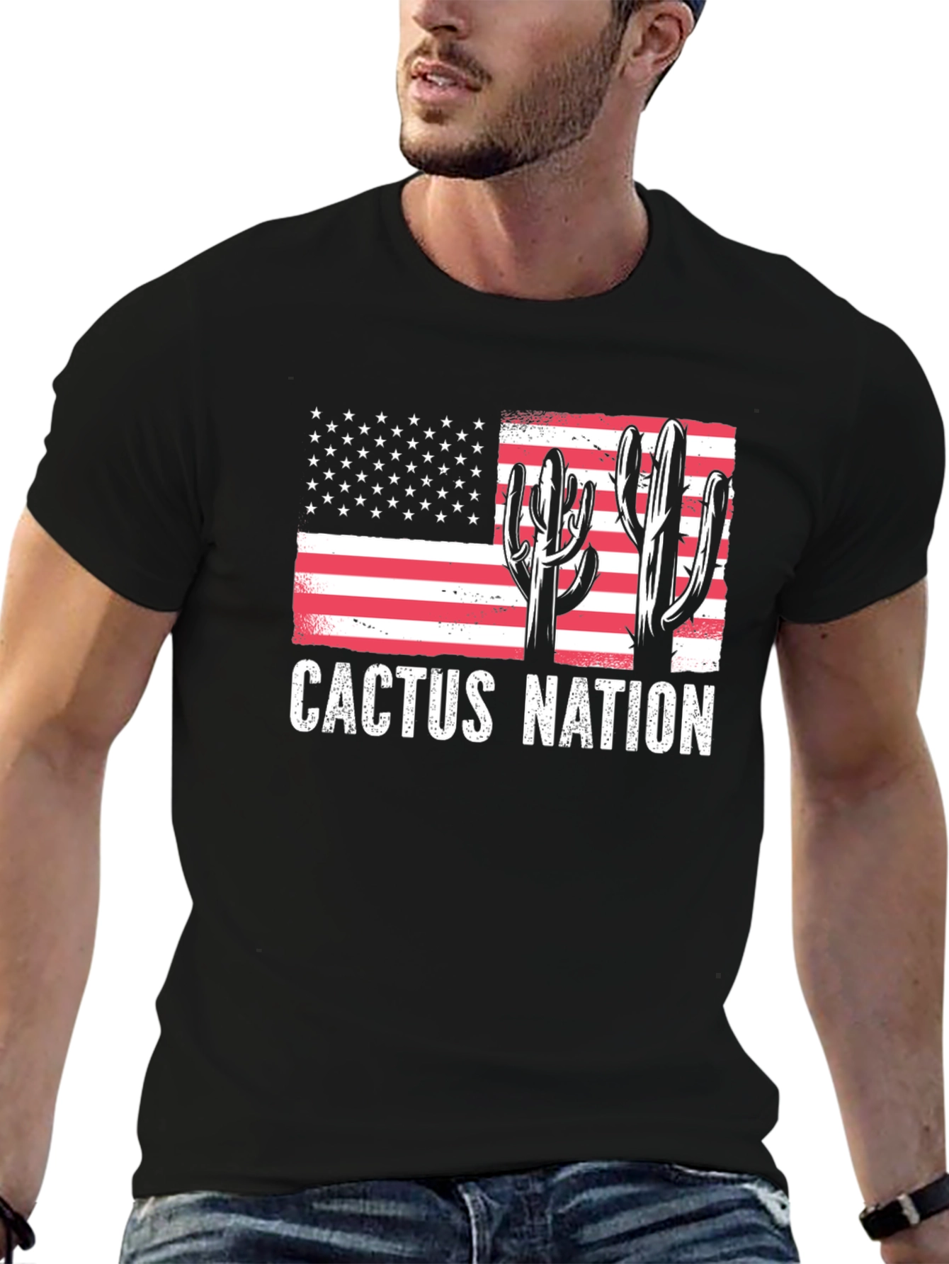 Cactus Nation Flag Graphic Tee