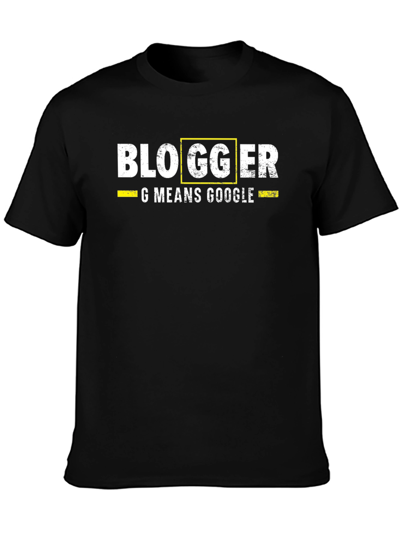 Blogger G Means Google Mens Black T-Shirt