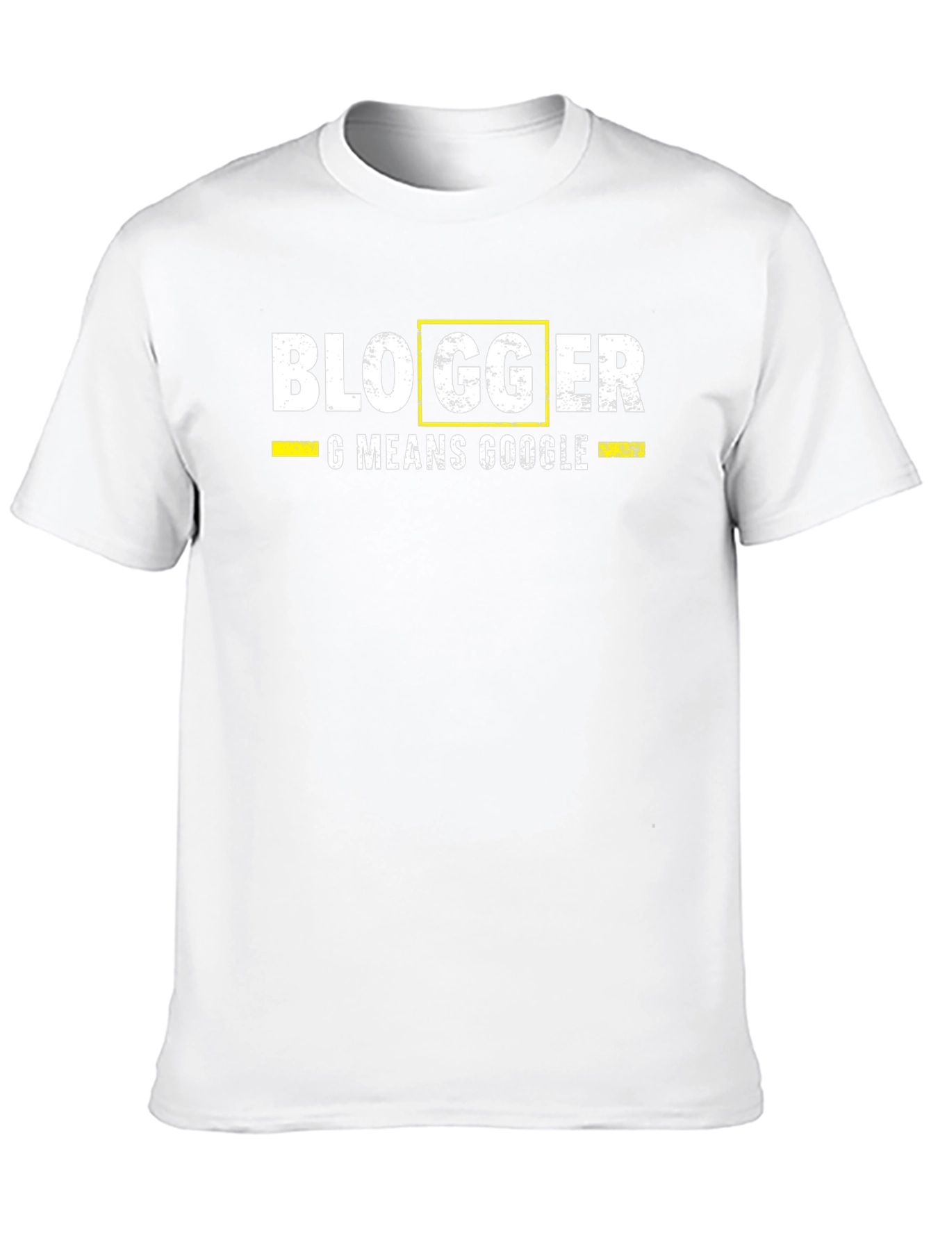 Blogger G Means Google Mens Black T-Shirt