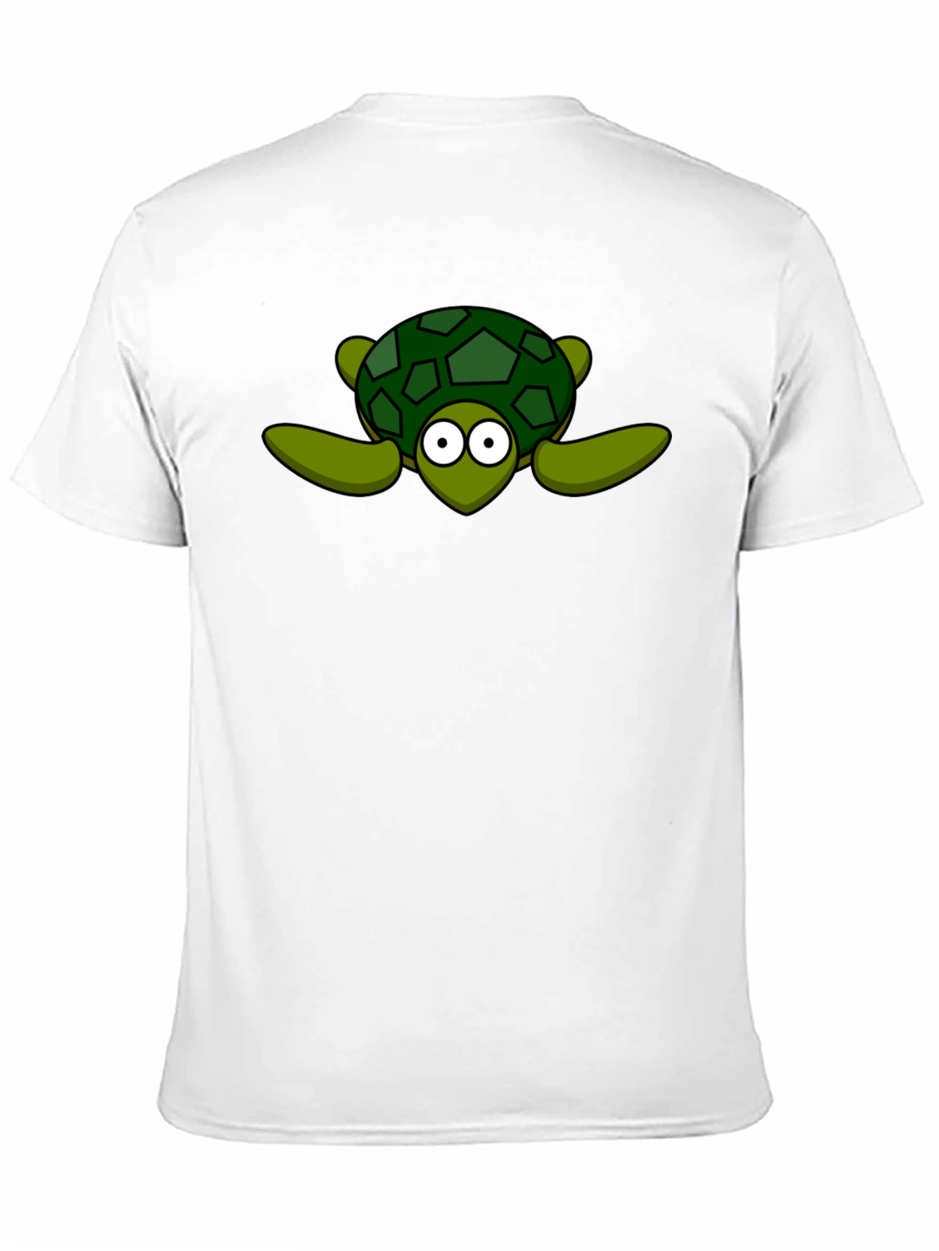 Cartoon Turtle Graphic Black T-Shirt