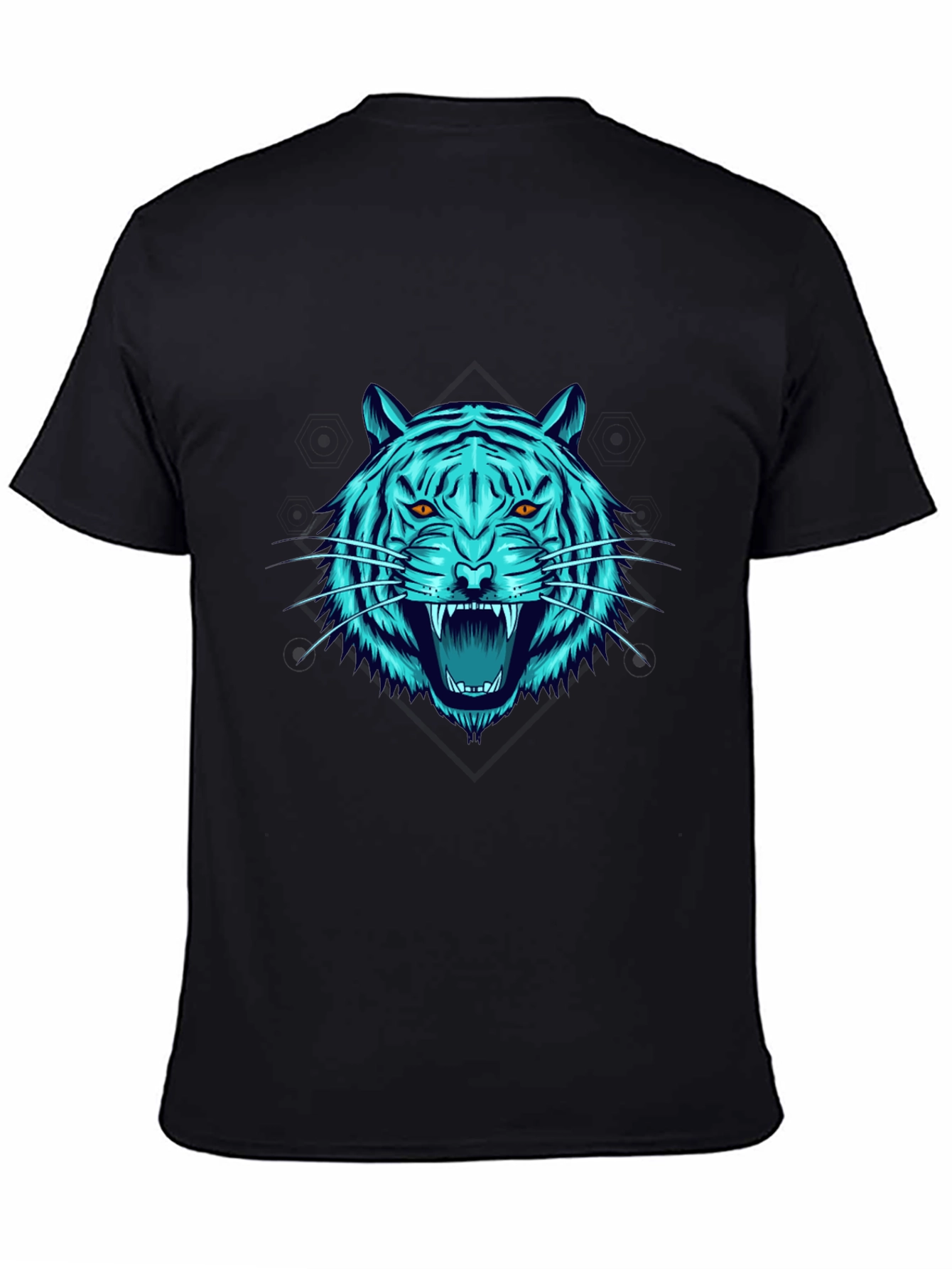 Roaring Tiger Graphic Tee - Mens Black T-Shirt