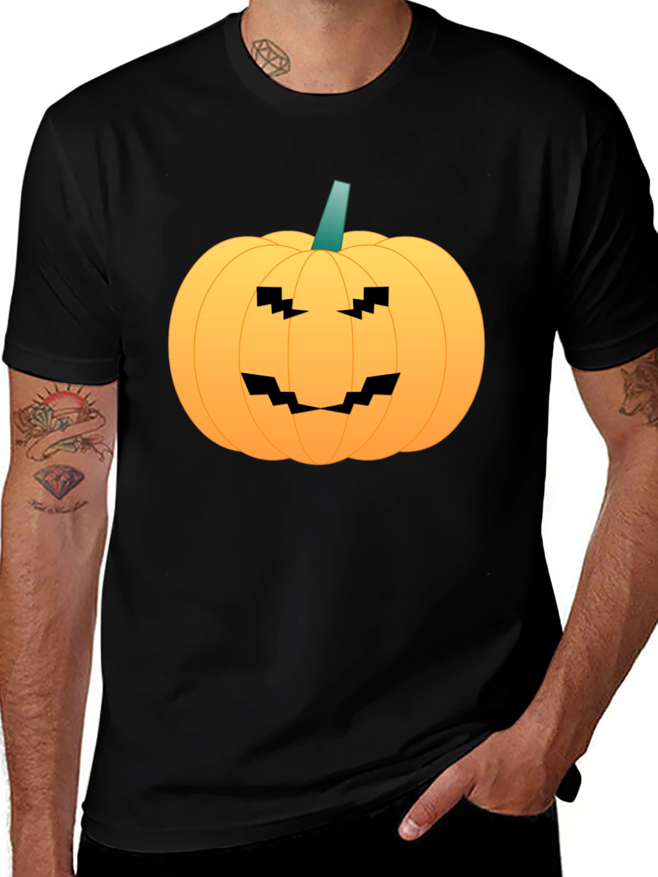 Halloween Pumpkin Graphic T-Shirt