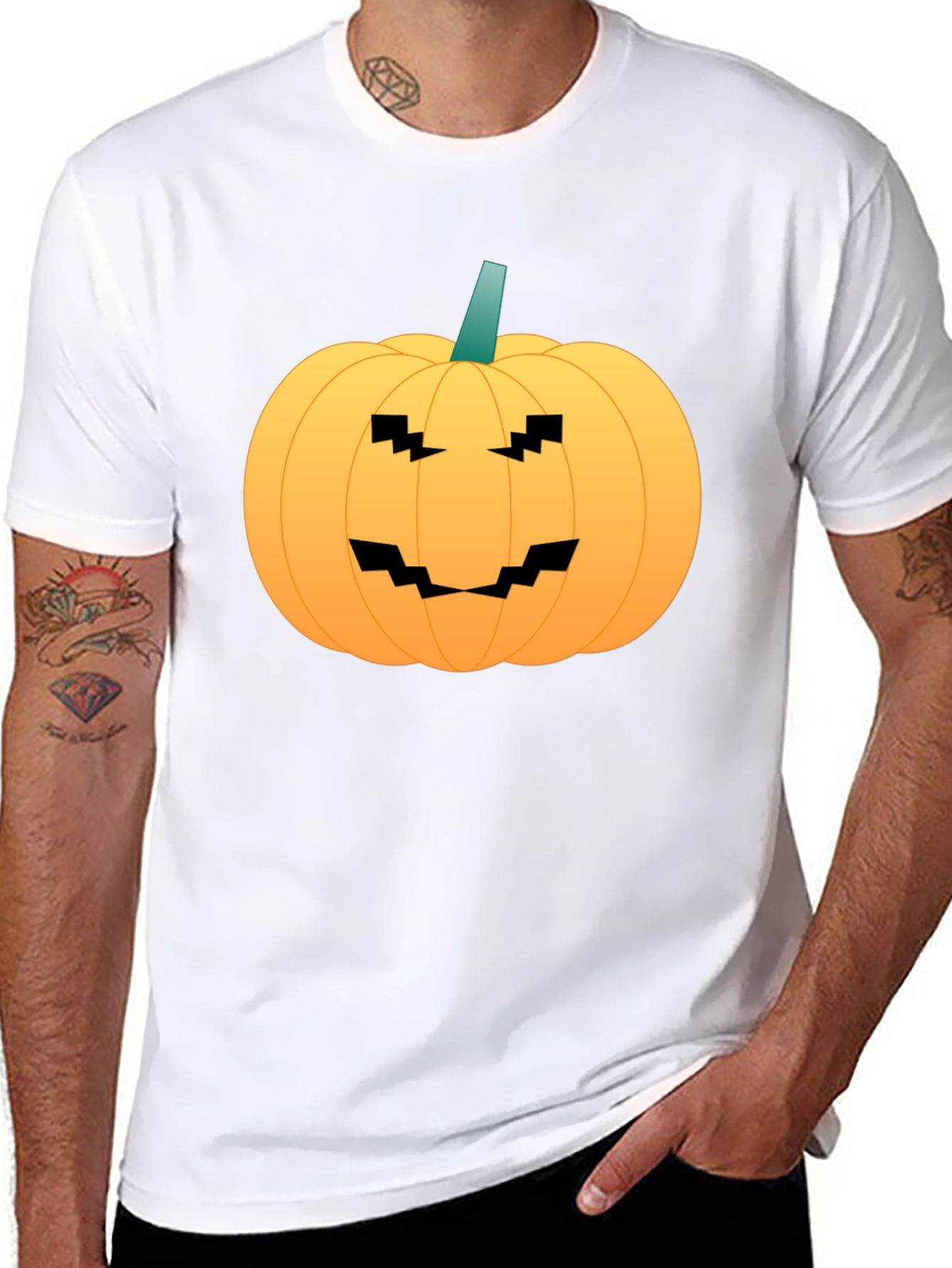 Halloween Pumpkin Graphic T-Shirt