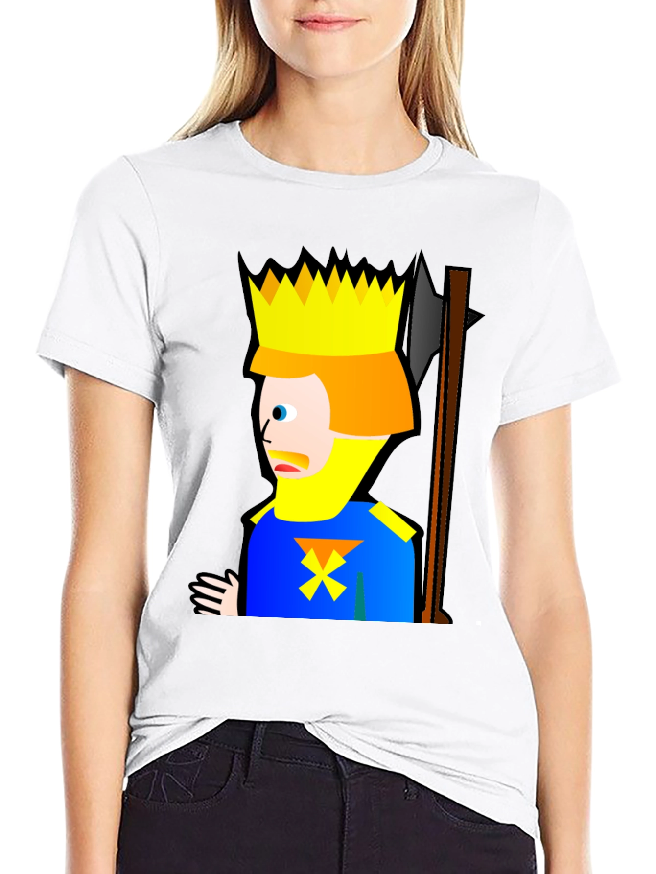 King Cartoon Black T-Shirt