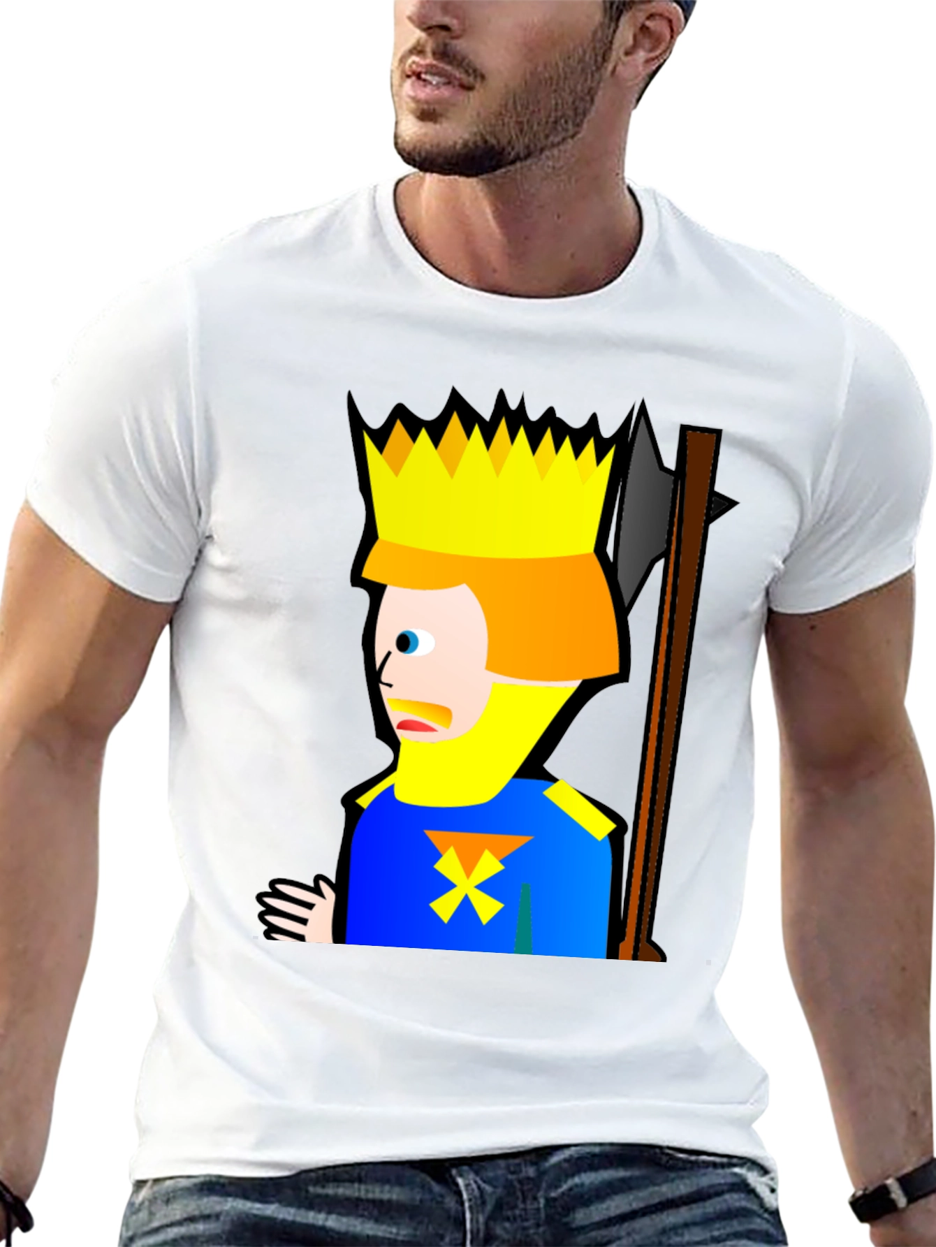 King Cartoon Black T-Shirt