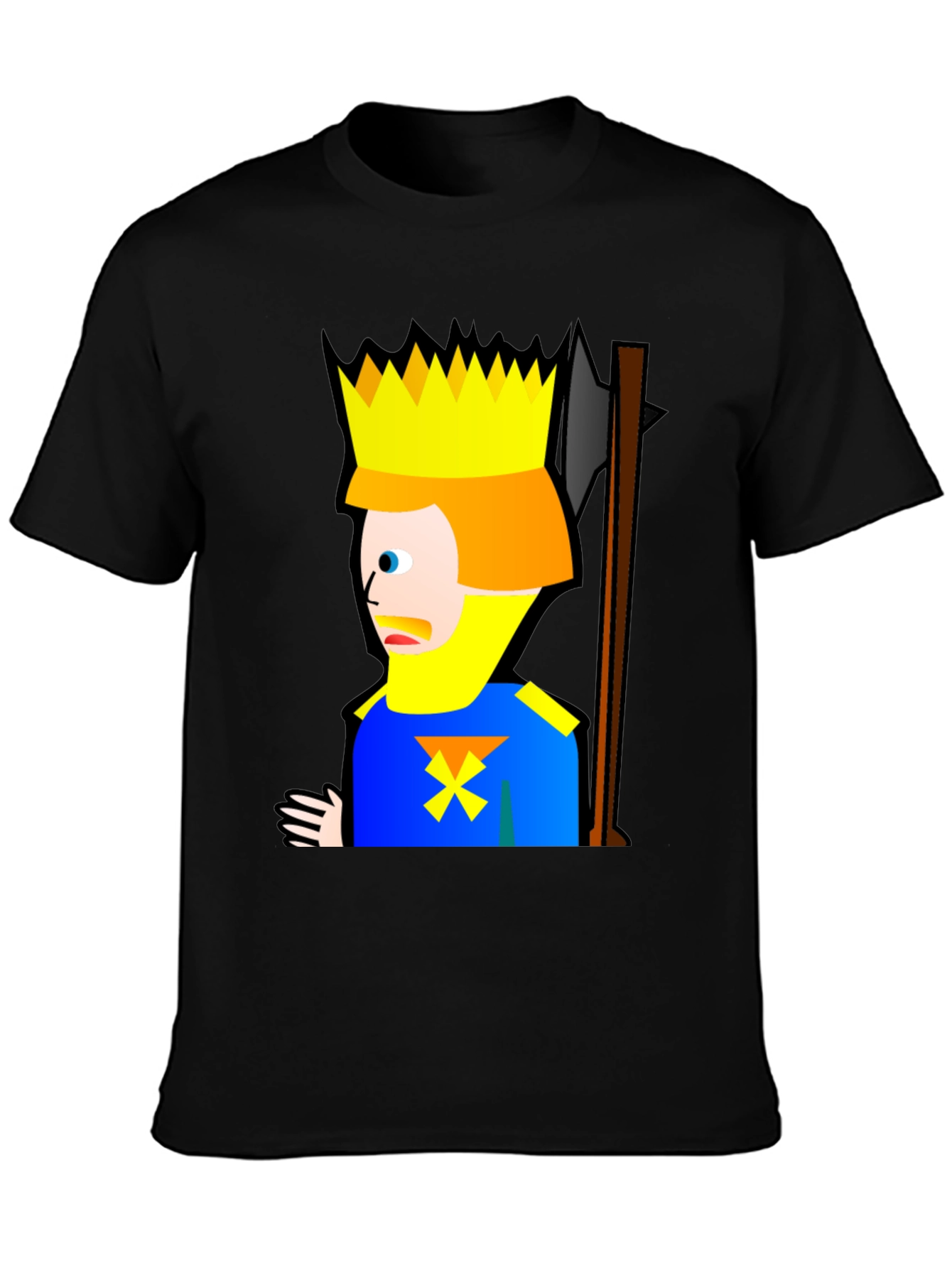 King Cartoon Black T-Shirt