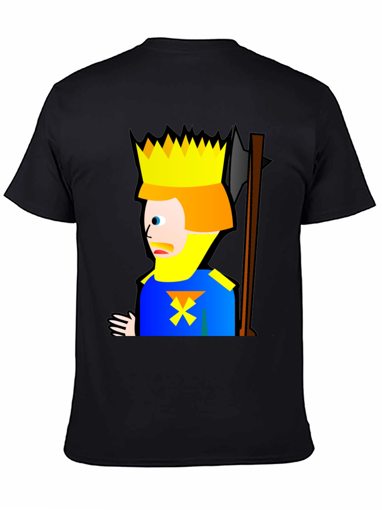 King Cartoon Black T-Shirt