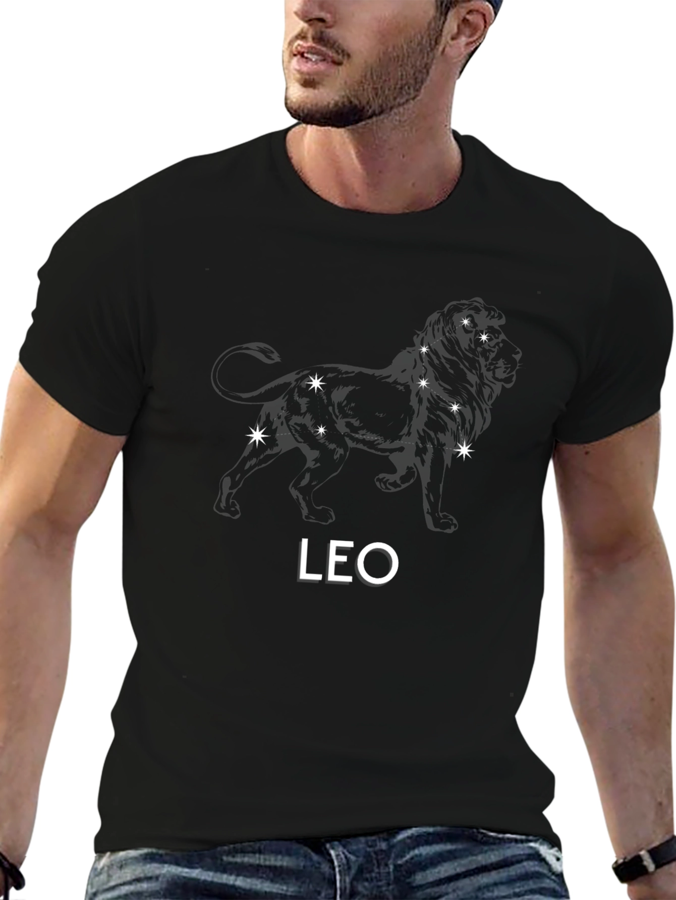 Zodiac Leo Constellation Graphic T-Shirt