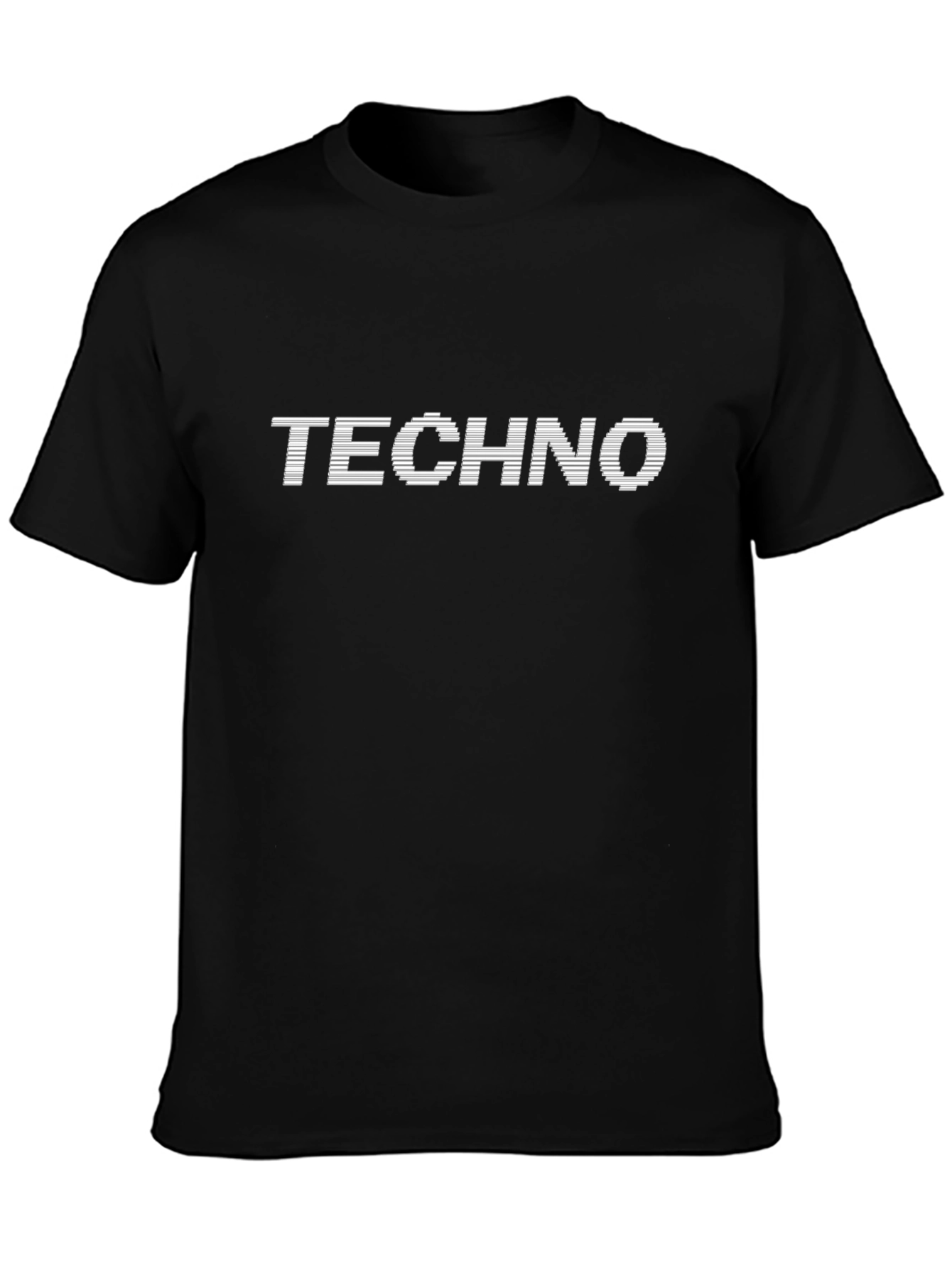 Techno T-Shirt - Black Graphic Tee
