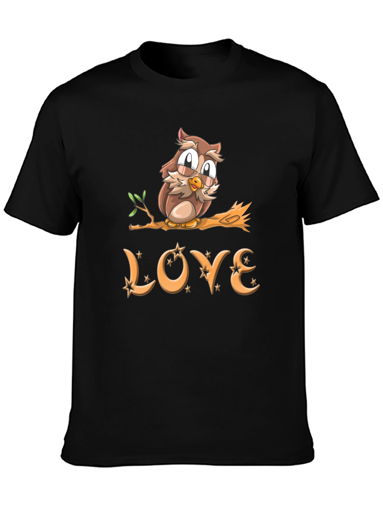 Owl Love Graphic T-Shirt - Cute Bird Design