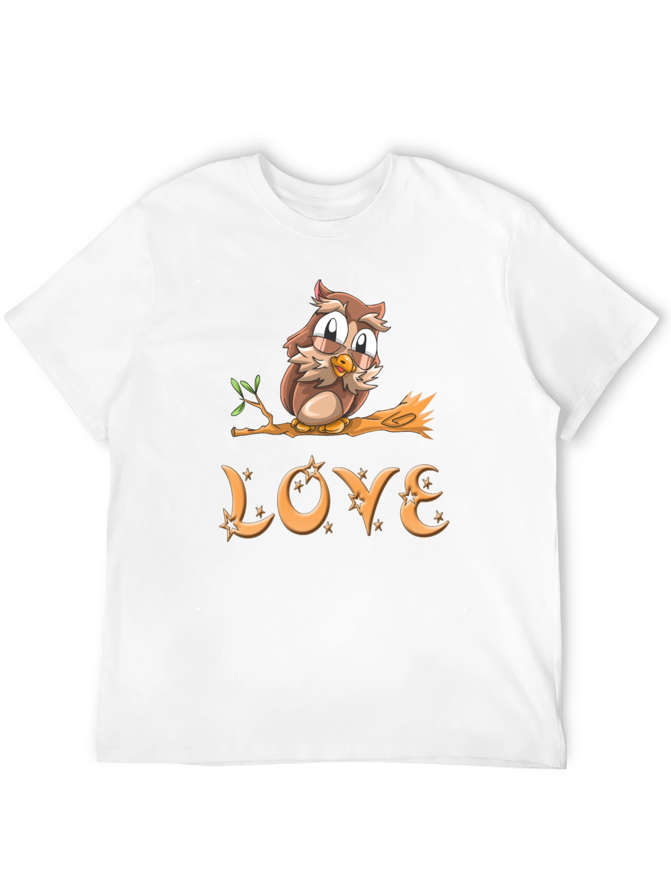 Owl Love Graphic T-Shirt - Cute Bird Design