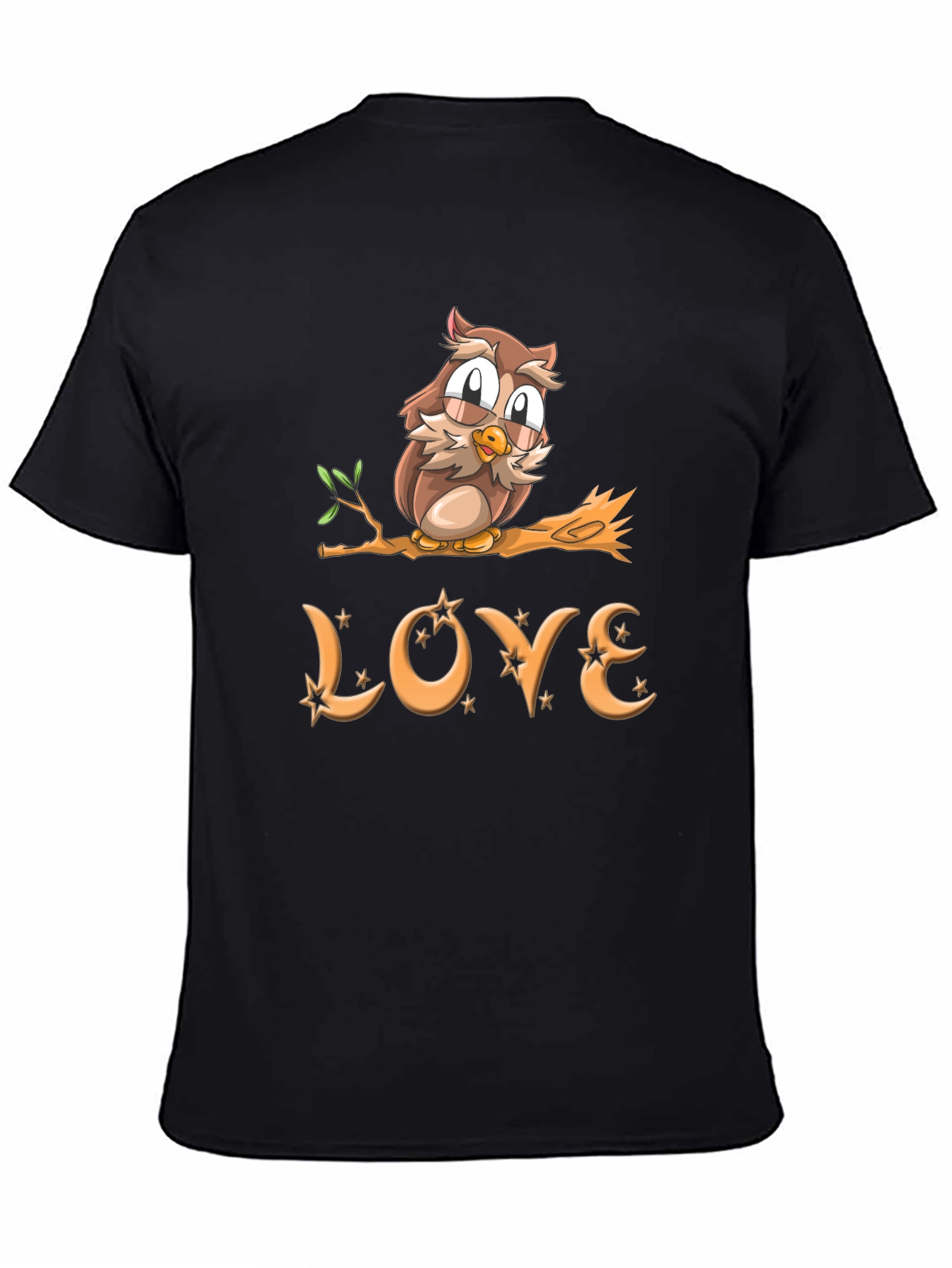 Owl Love Graphic T-Shirt - Cute Bird Design