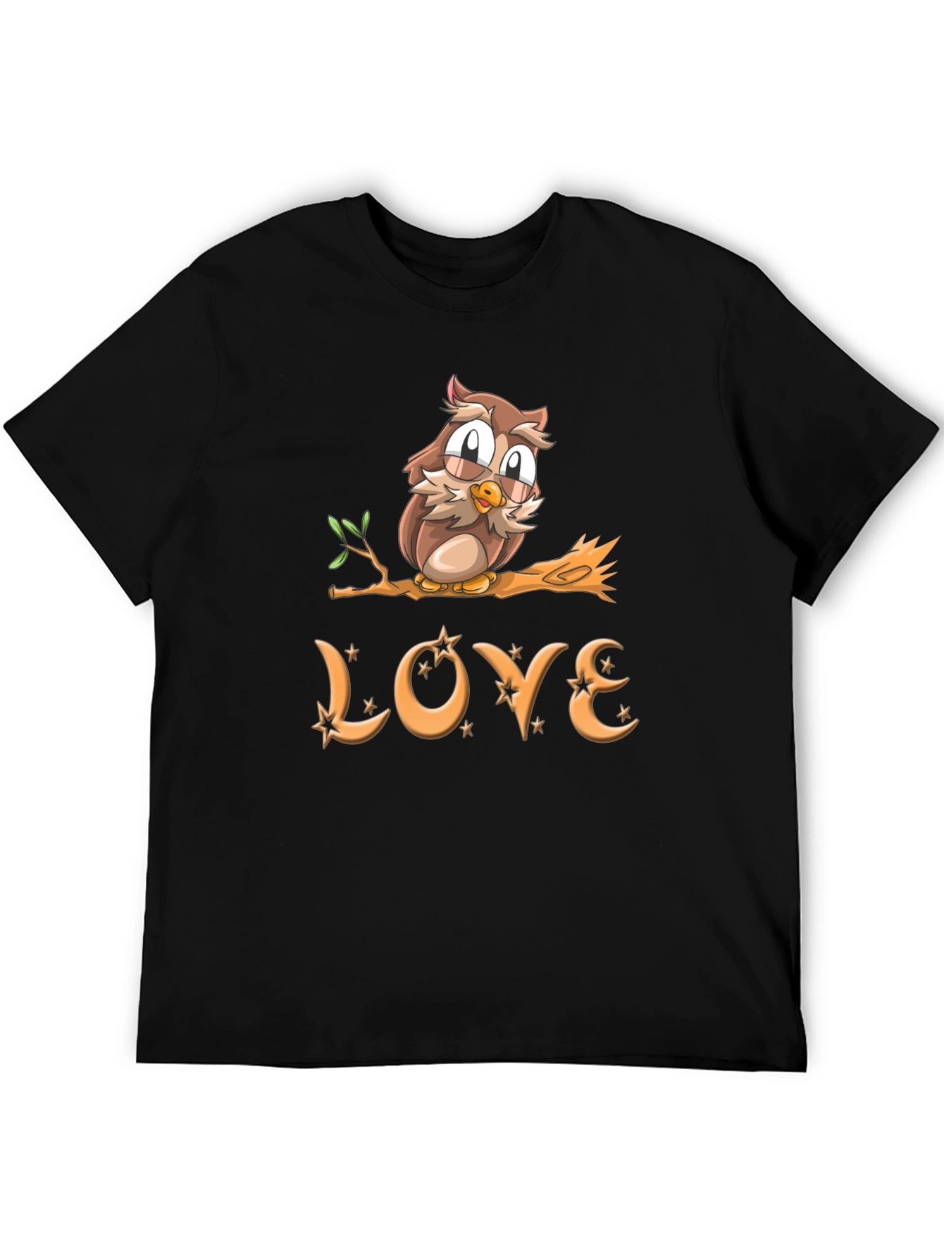 Owl Love Graphic T-Shirt - Cute Bird Design
