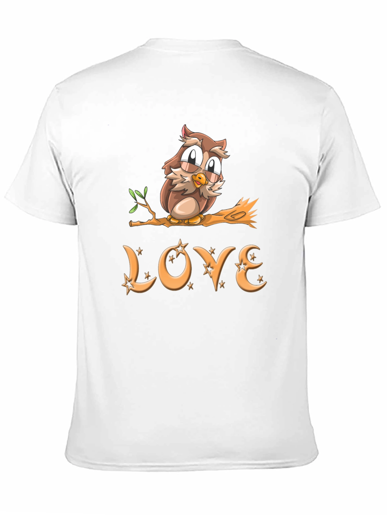 Owl Love Graphic T-Shirt - Cute Bird Design