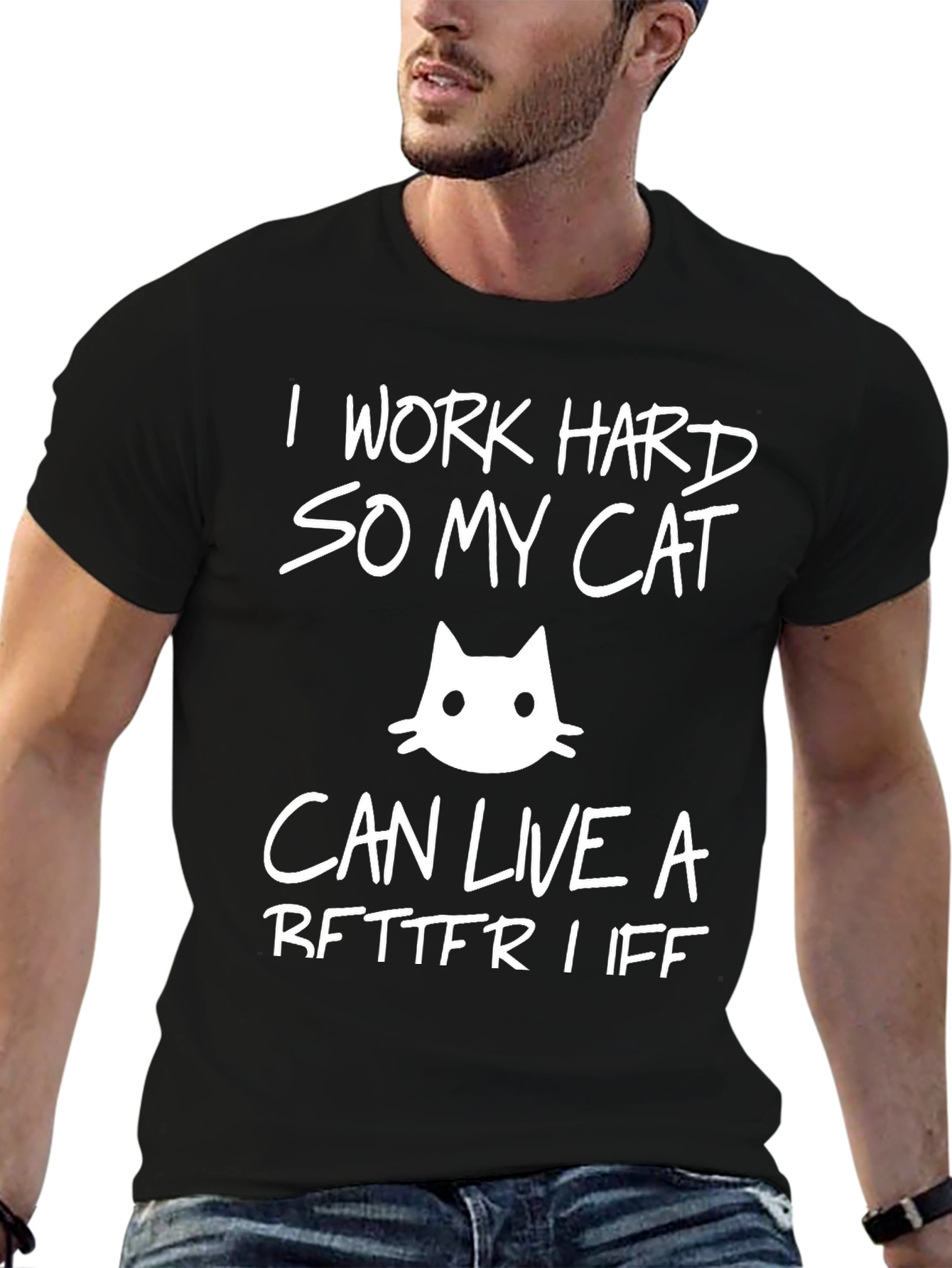 I Work Hard So My Cat T-Shirt