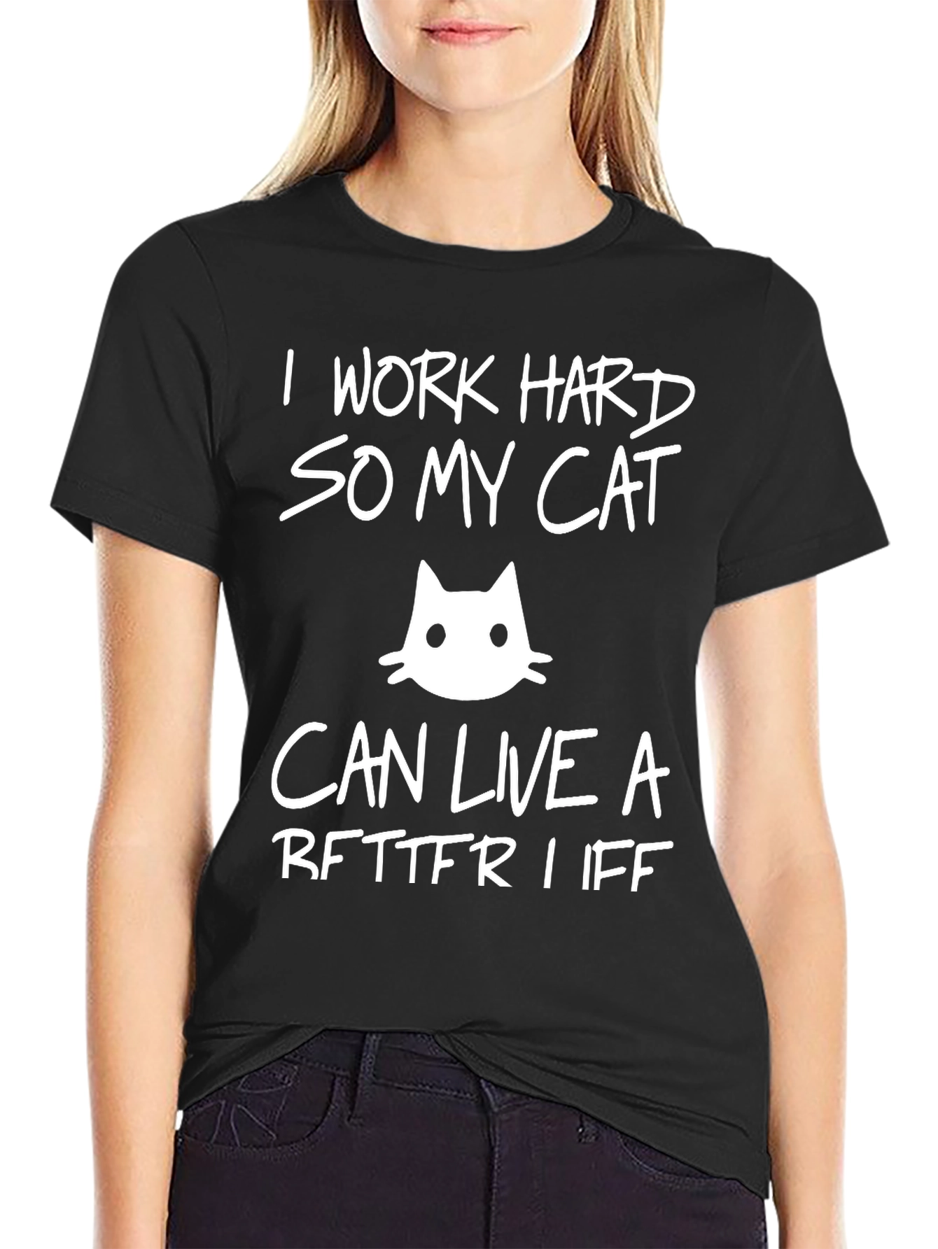 I Work Hard So My Cat T-Shirt