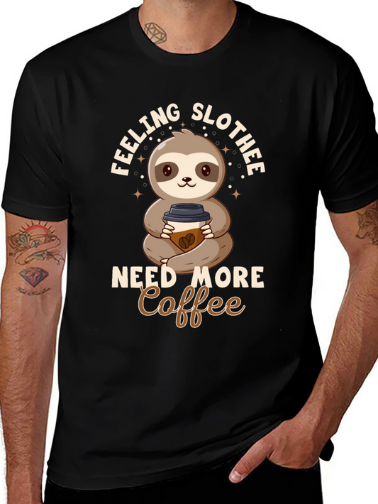 Feeling Slothee Coffee Graphic Tee